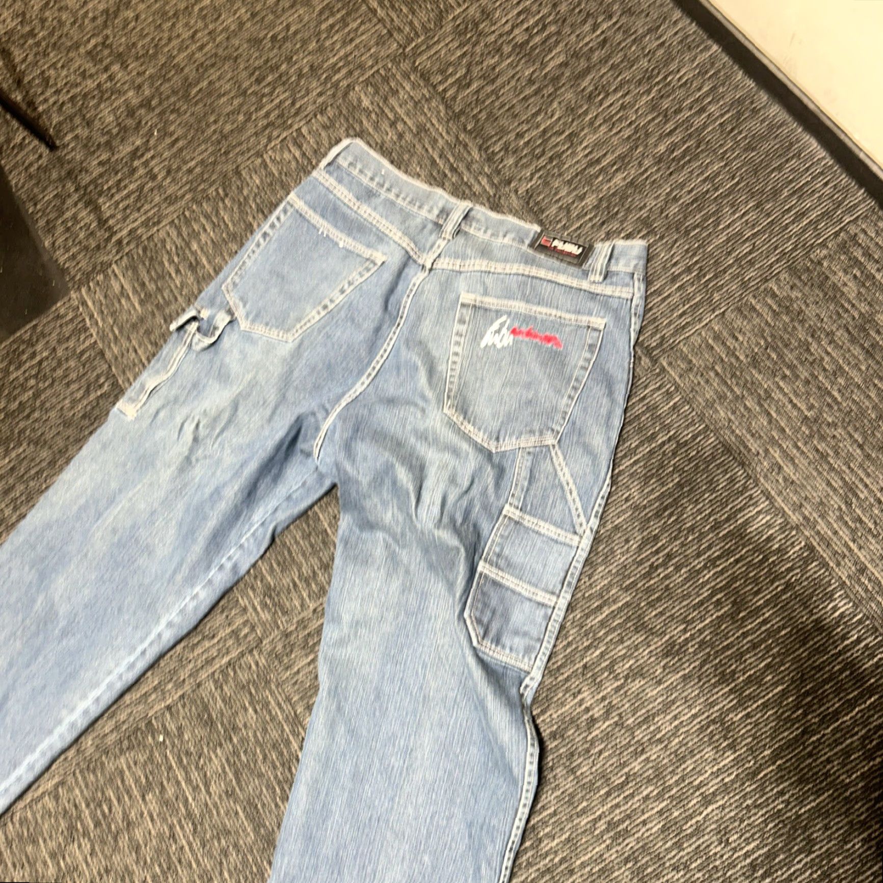 Fubu VINTAGE FUBU Jeans Baggy Hip Hop 90s Mens Size 40 Blue 34in Inseam Size US 34 / EU 50 - 6 Thumbnail