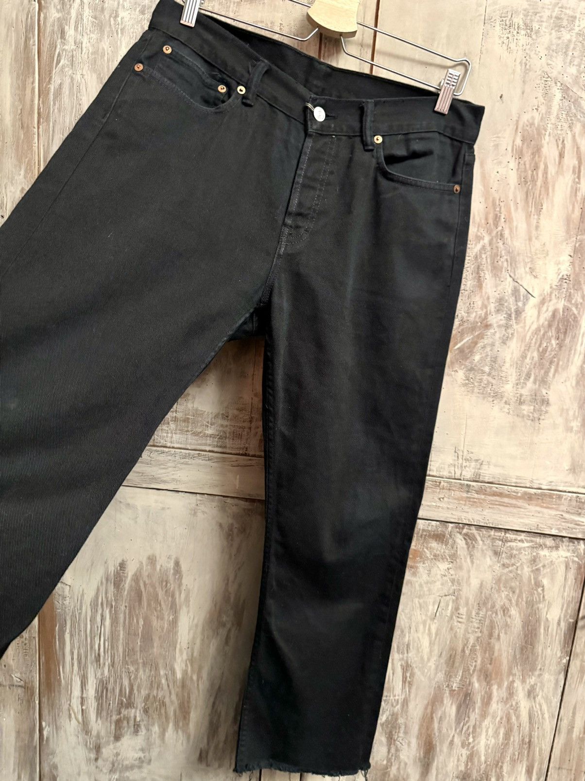 Our Legacy our legacy black cropped denim pants 32 us Size US 32 / EU 48 - 8 Thumbnail