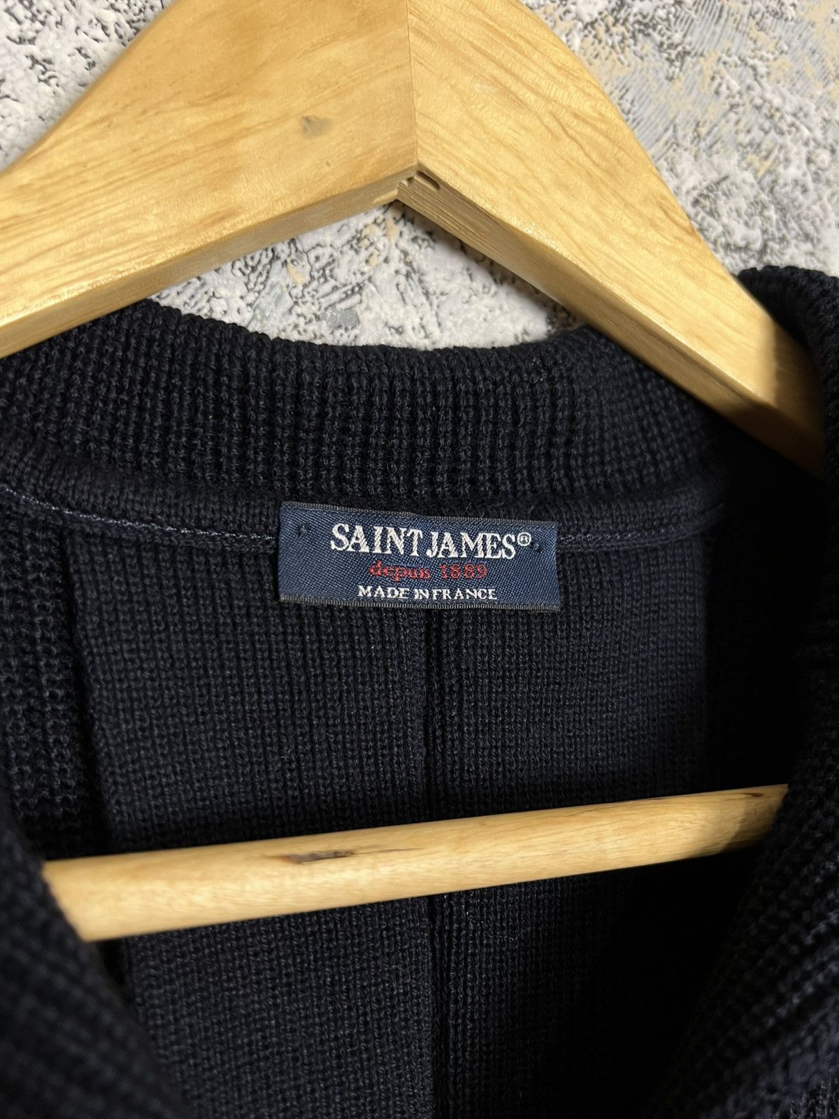 Saint James × Vintage Saint James Size USA 4 Knitted Cardigan Collared Sweater Size S / US 4 / IT 40 - 7 Thumbnail