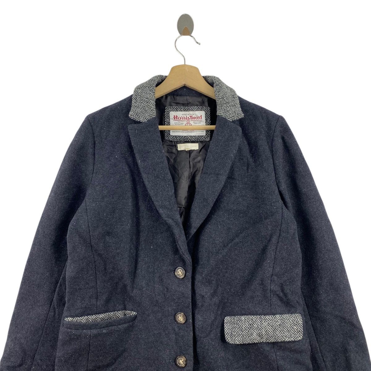 Harris Tweed HARRIS TWEED x Earth Music Ecology Grey Wool Parka Size US M / EU 48-50 / 2 - 2 Thumbnail