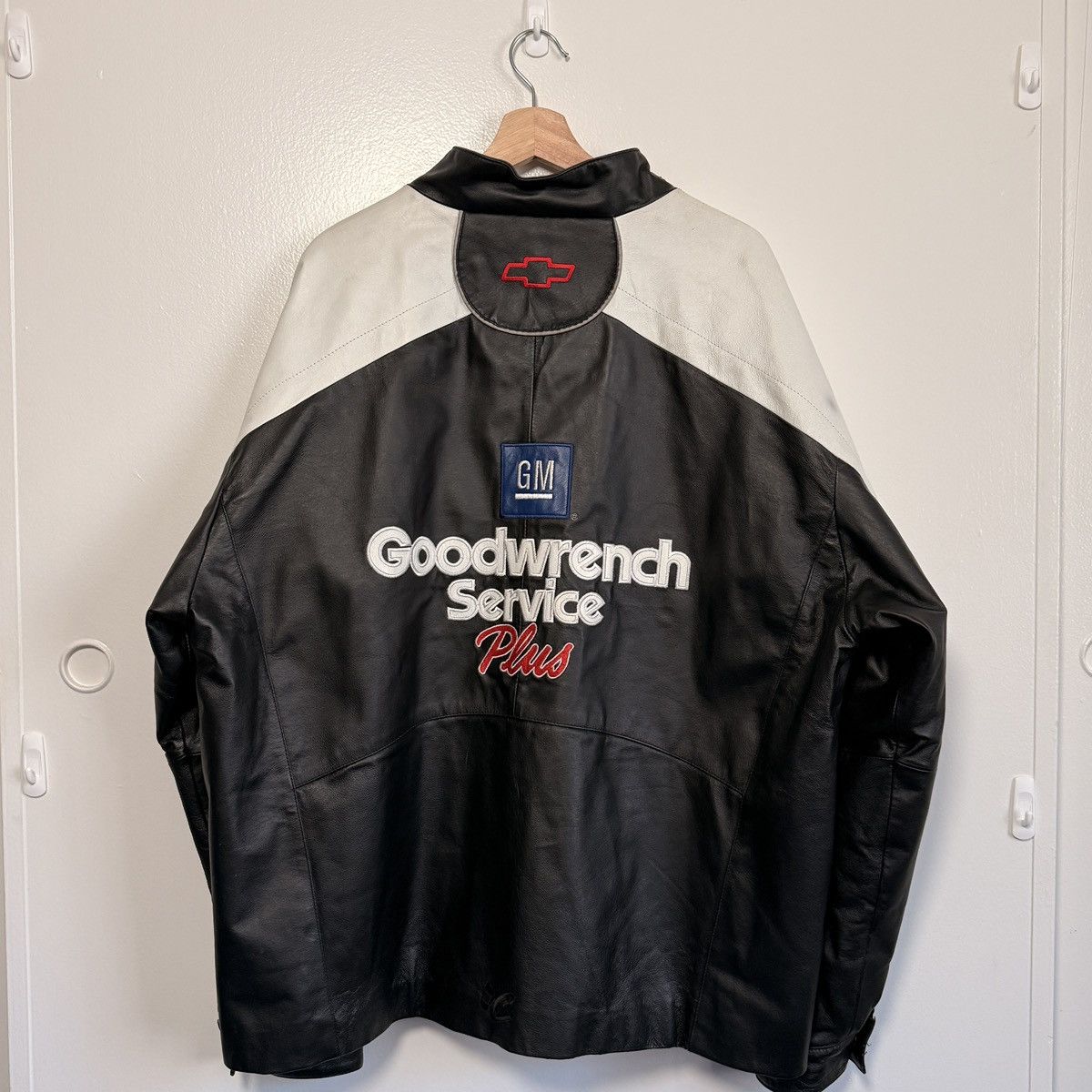 NASCAR Vintage Dale Eranhardt Leather Jacket Size US XL / EU 56 / 4 - 2 Thumbnail