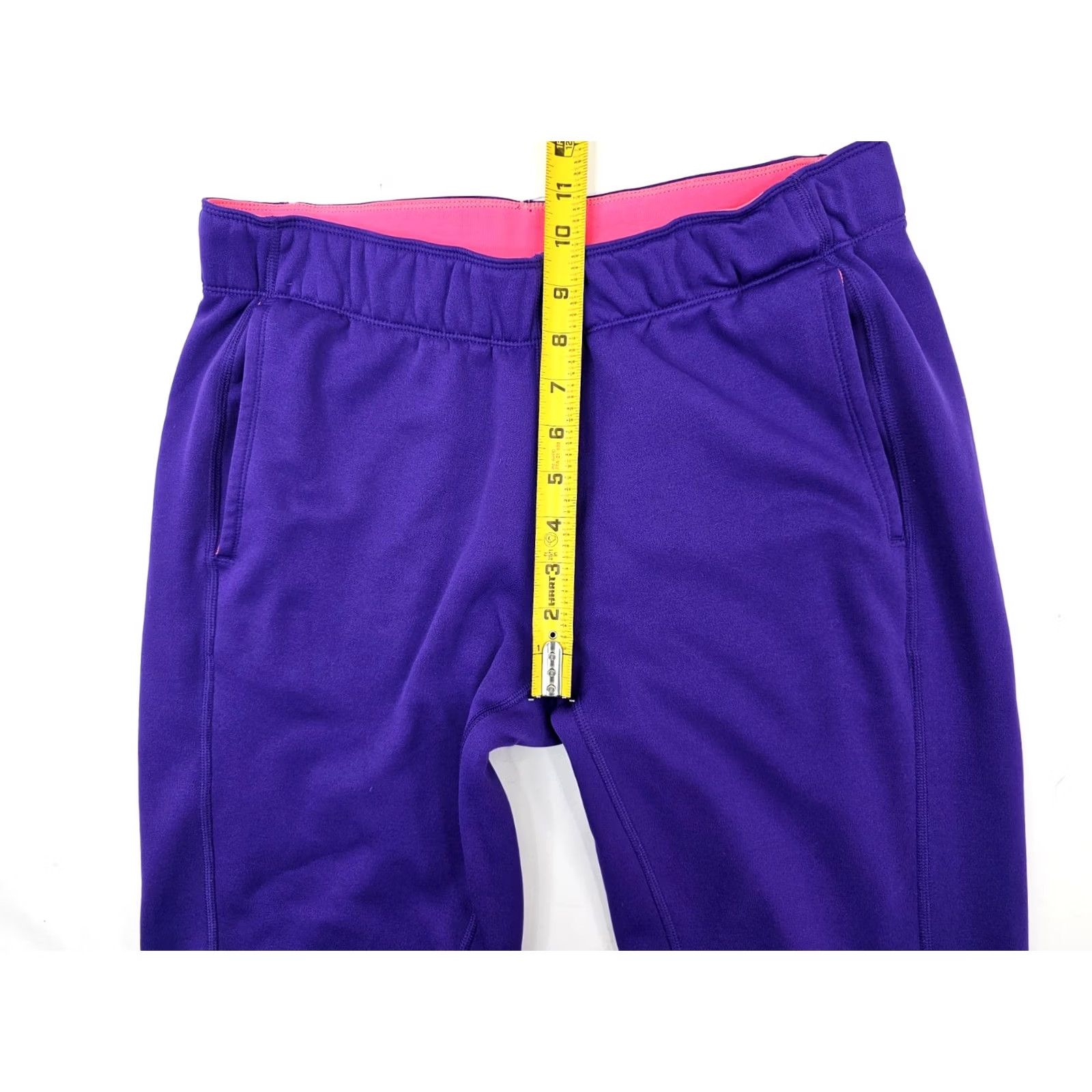 Nike VINTAGE Nike Therma-Fit Sweatpants Women M Purple 30x30 Activewear Nike Therma-Fit Sweatpants Women M Purple 90s Sports Logo Size 32" / US 10 / IT 46 - 5 Thumbnail