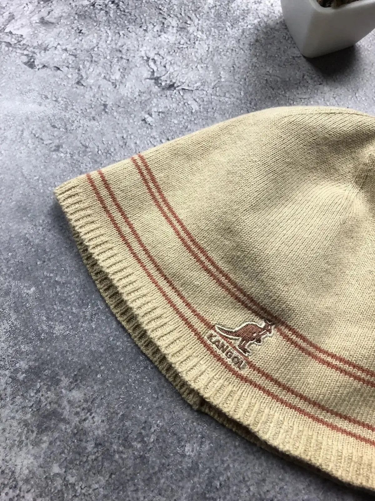 Kangol KANGOL Vintage Mini Logo Hat Streetwear Casual Mens Beige Size ONE SIZE - 4 Thumbnail