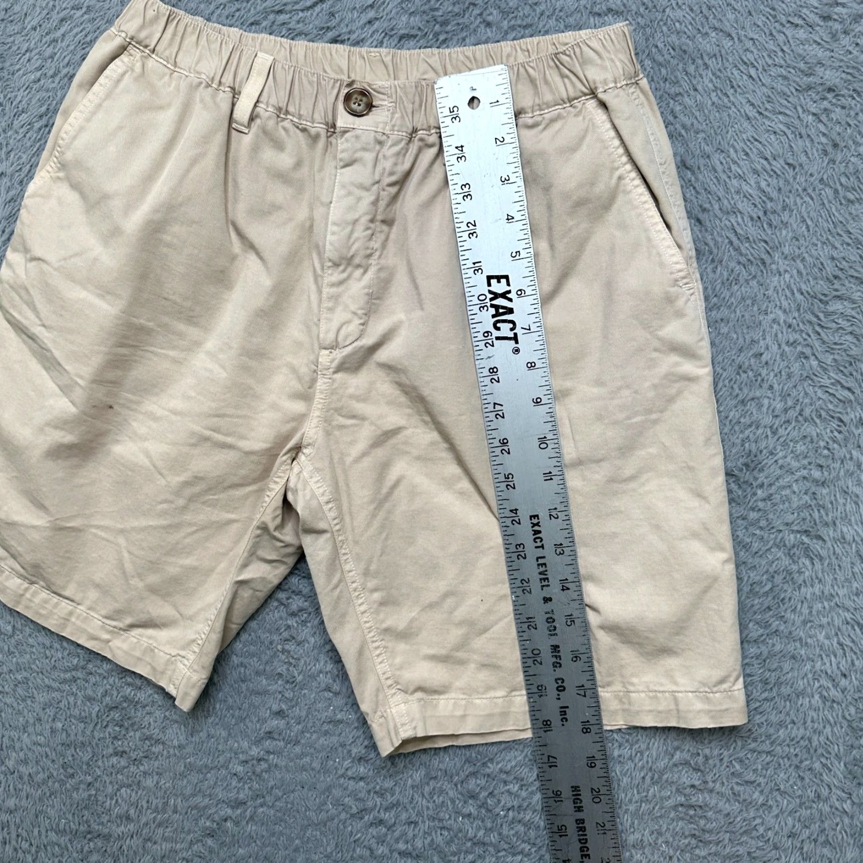 Chubbies Chubbies Short Mens Large Beige Elastic Waist Casual Shirt Pants? Size US 33 - 7 Thumbnail