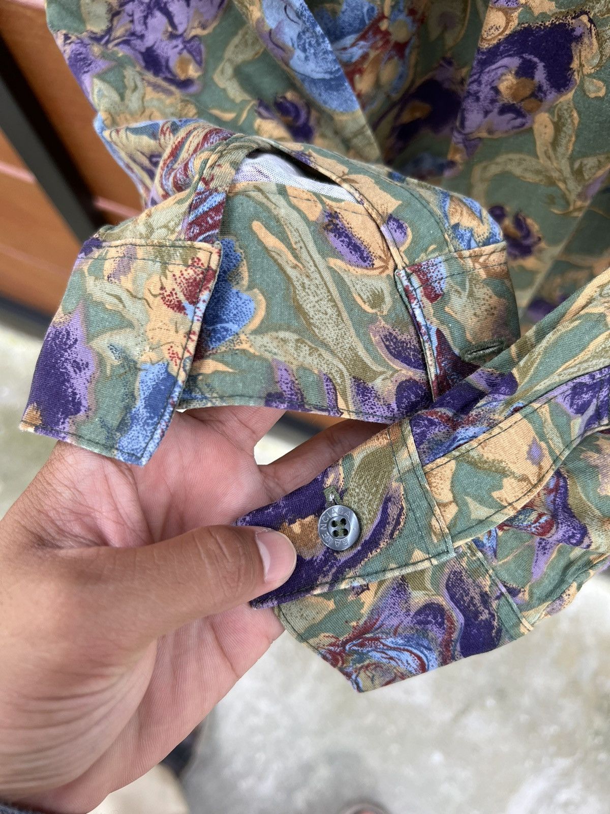 Balenciaga × Vintage Vintage Balenciaga Floral Shirt Size US M / EU 48-50 / 2 - 6 Thumbnail