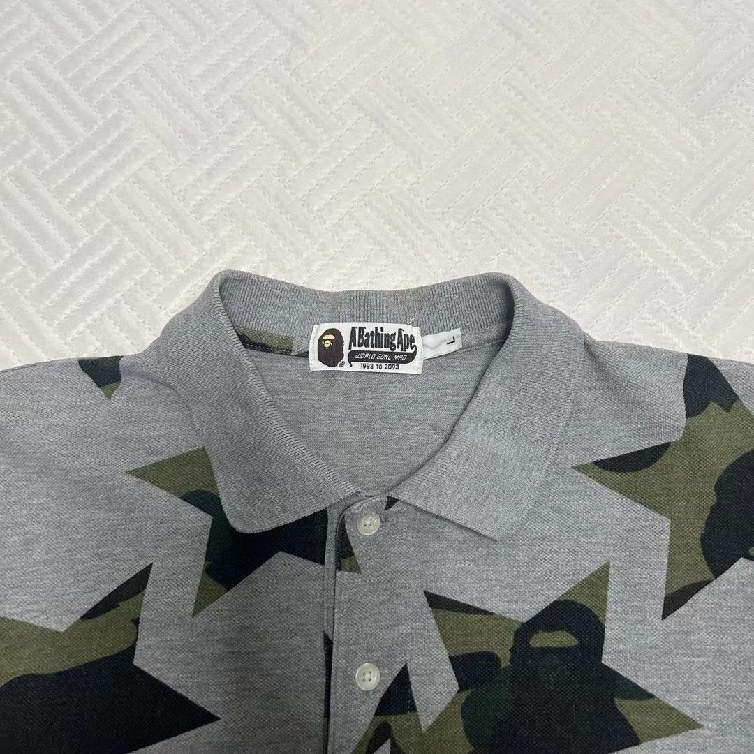 Bape 1ST CAMO STA PATTERN POLO Size US L / EU 52-54 / 3 - 3 Thumbnail