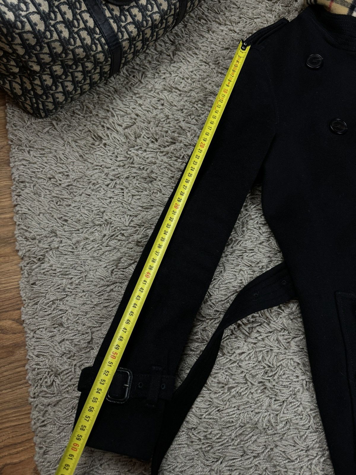 Burberry Wool coat trench Burberry original streetwear luxury item Size S / US 4 / IT 40 - 8 Thumbnail