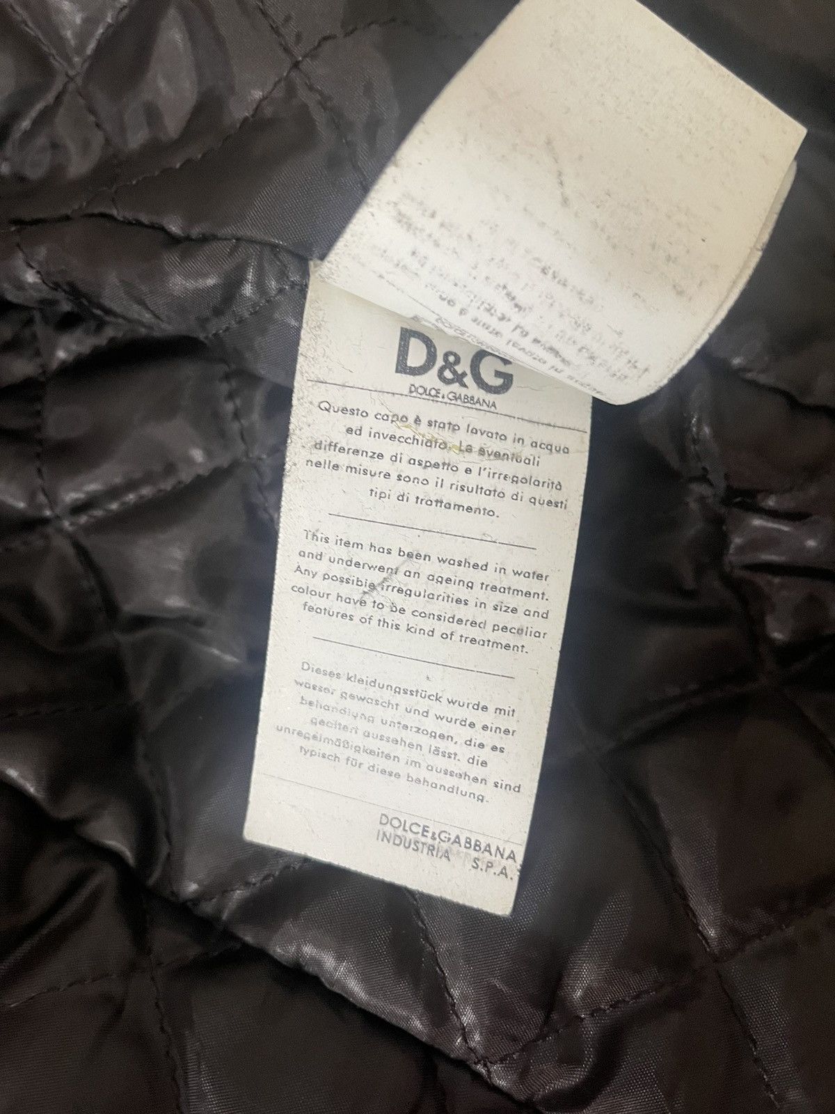 Dolce & Gabbana Dolce & Gabbana Brown Patina Effect Leather Biker Jacket Size US M / EU 48-50 / 2 - 6 Thumbnail