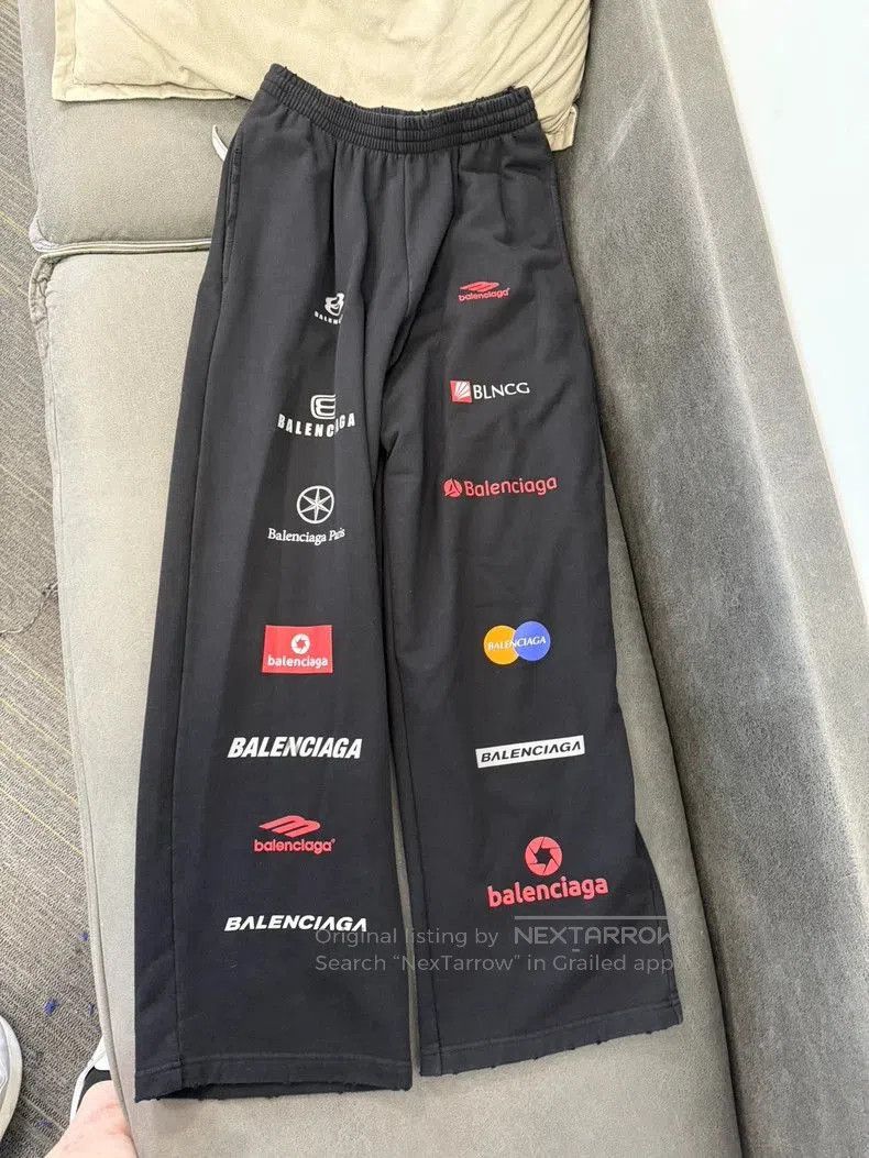 Balenciaga FW23 TopLeague Logo Baggypants.