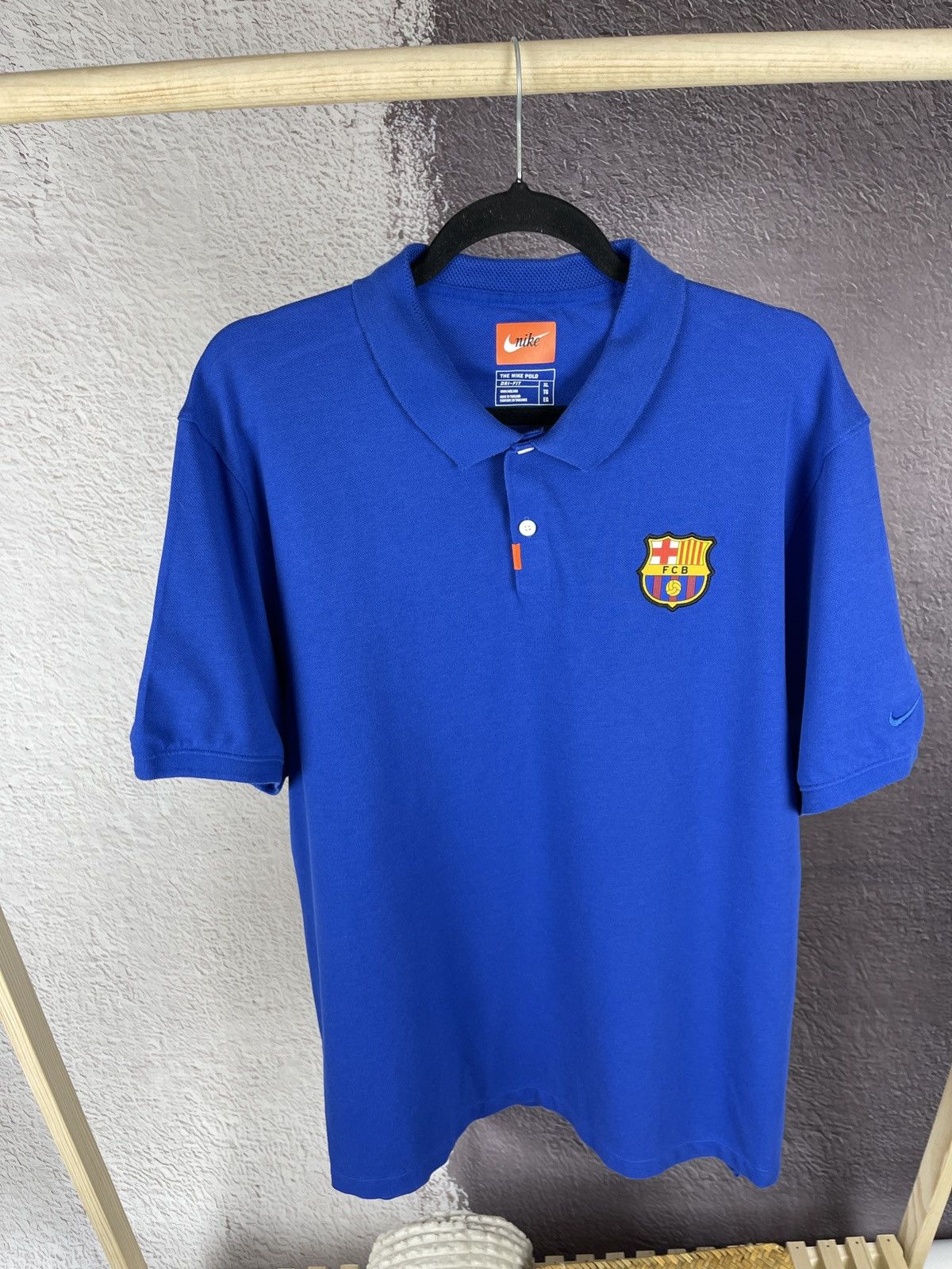 Nike Nike FC Barcelona blue dri-fit polo shirt hype blokecore Size US XL / EU 56 / 4 - 8 Thumbnail