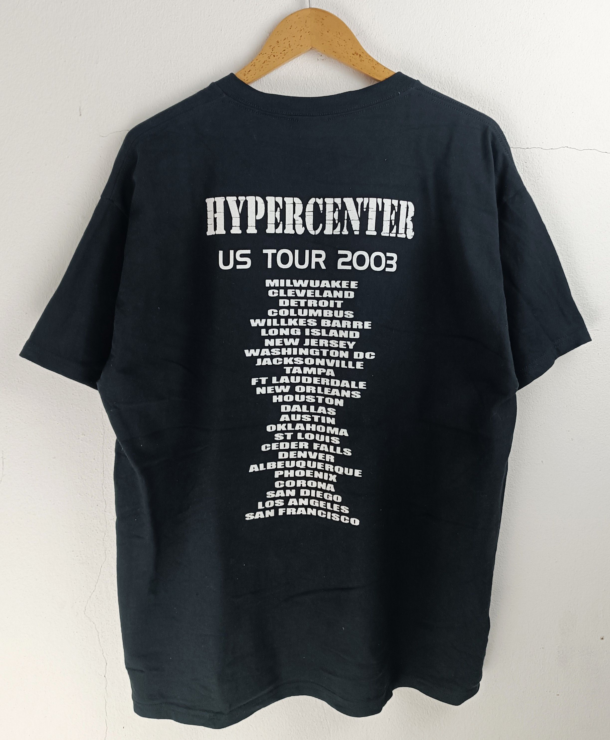 Band Tees VINTAGE 2003 HYPERCENTER METALCORE AUSTRALIA VERY RARE TOUR Size US XL / EU 56 / 4 - 4 Thumbnail