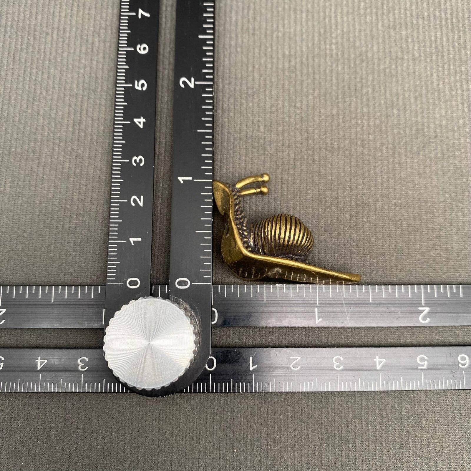 The Unbranded Brand Brass Snail Figurine Miniature Size ONE SIZE - 4 Thumbnail