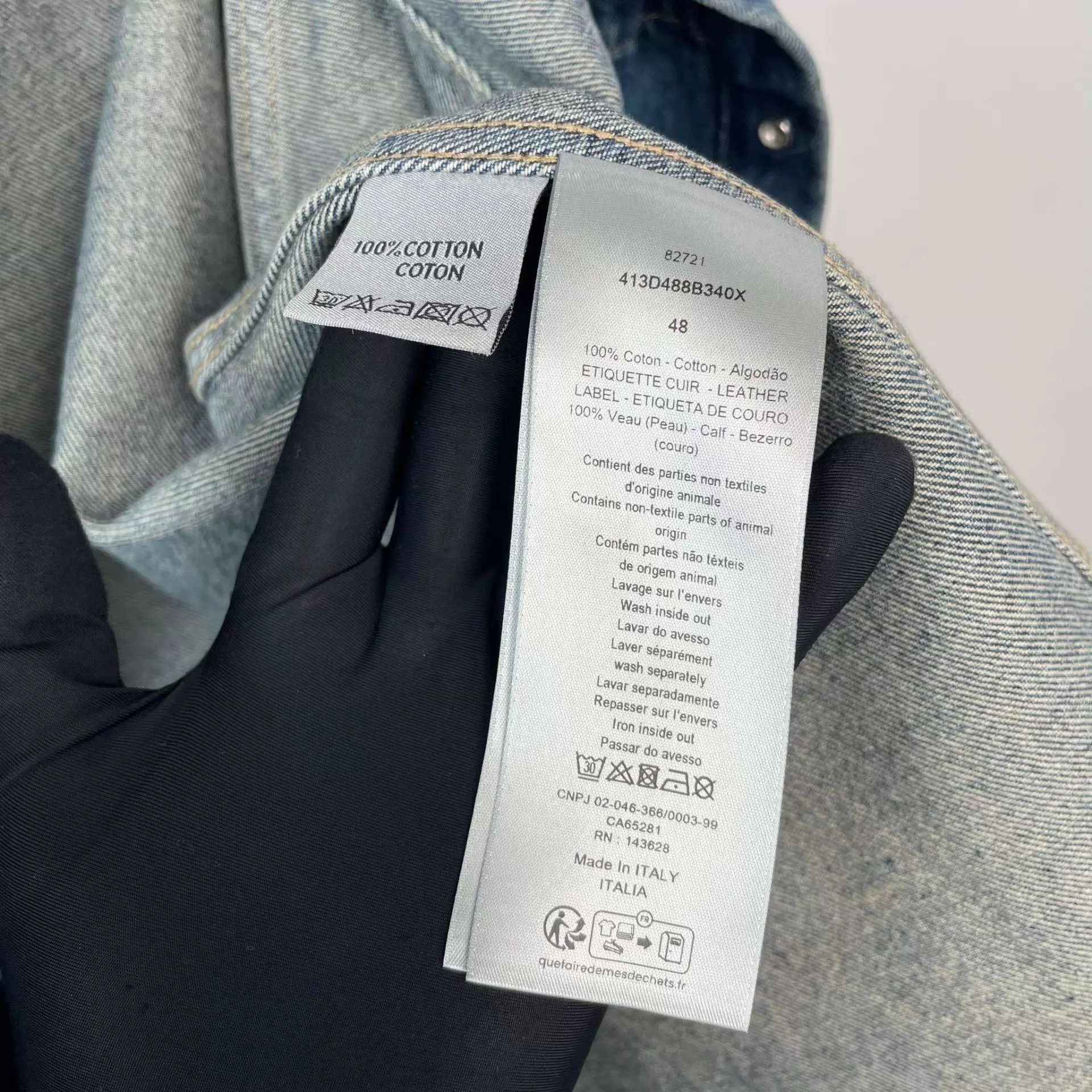 Dior Dior 98 New Denim Jacket Blue 48 Size US M / EU 48-50 / 2 - 7 Thumbnail