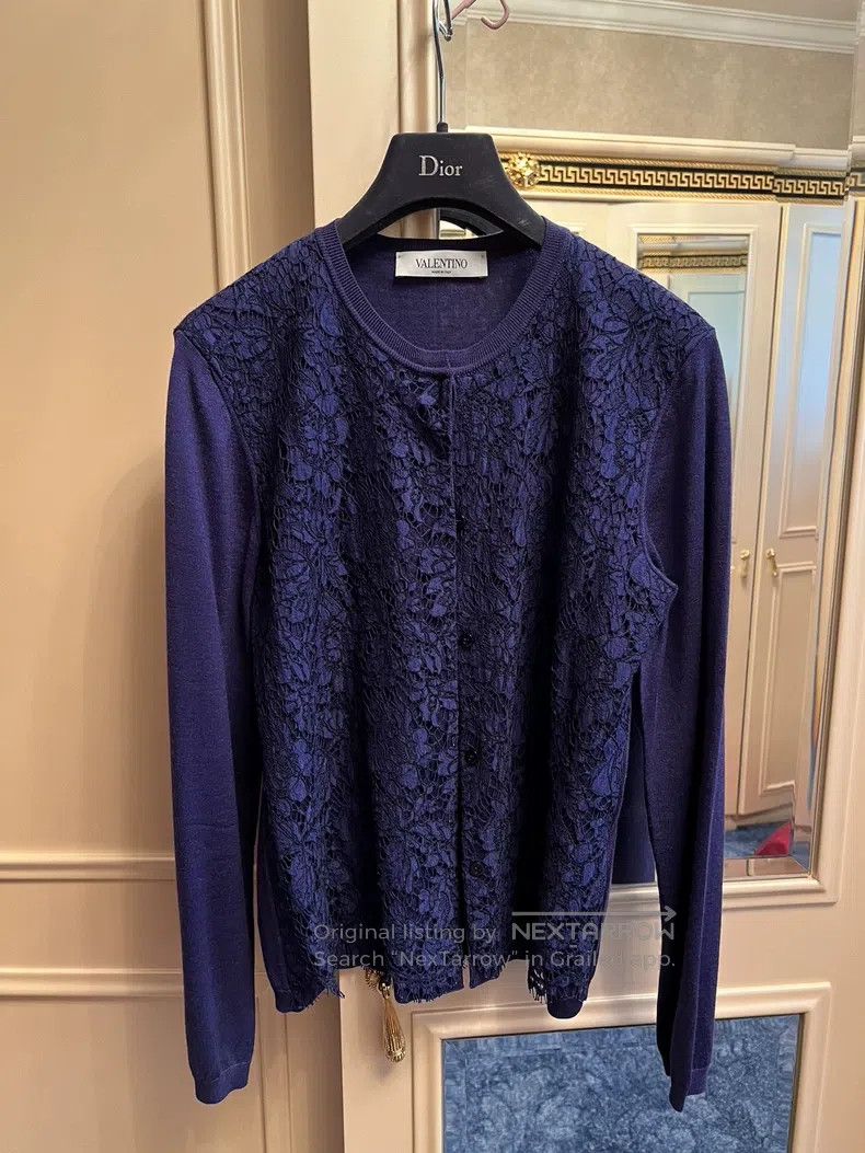 Valentino Valentino Knitted cardigan Size L / US 10 / IT 46 - 1 Thumbnail