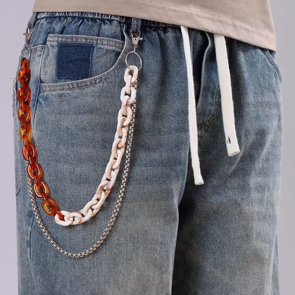 Jewelry Punk Resin Chain Silver Waist Accessories Size ONE SIZE - 1 Thumbnail