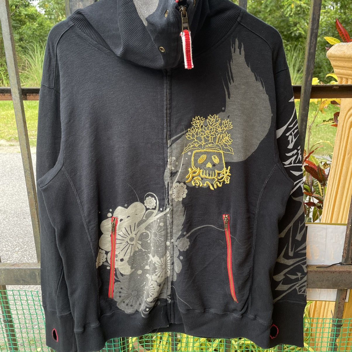 Art Comes First 🔥🇯🇵Motive Tattoo Skulls Sukajan Full Zip Head Sweater Hoodie Size US M / EU 48-50 / 2 - 5 Thumbnail