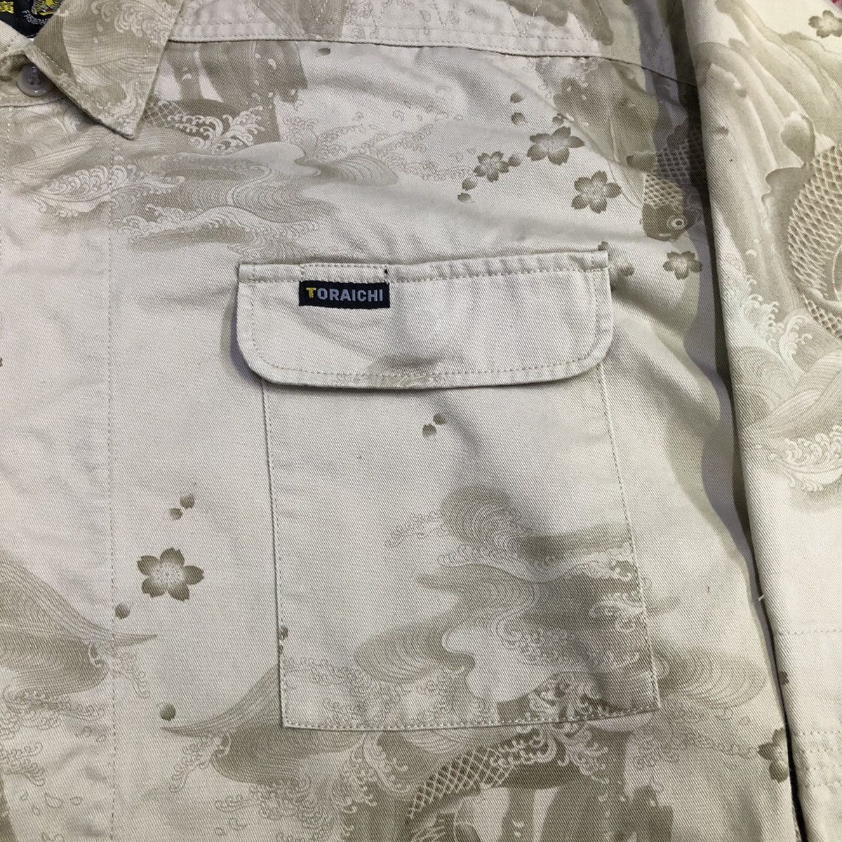 Japanese Brand Toraichi Sukajan Koi Fish Ilustration Worker Jacket Size US L / EU 52-54 / 3 - 4 Thumbnail