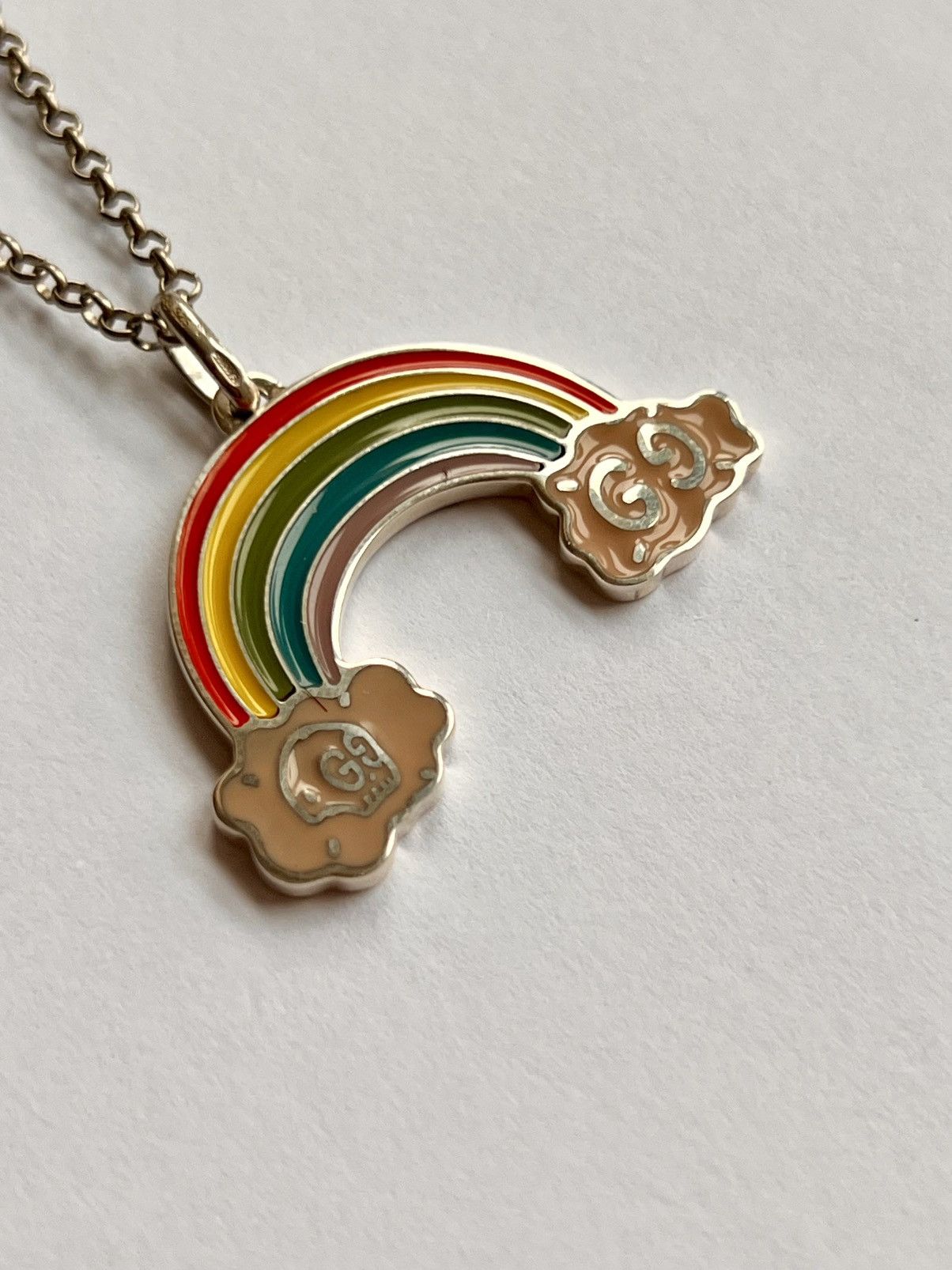 Gucci Gucci Ghost Rainbow Pendant Necklace skull jewelry silver Size ONE SIZE - 3 Thumbnail