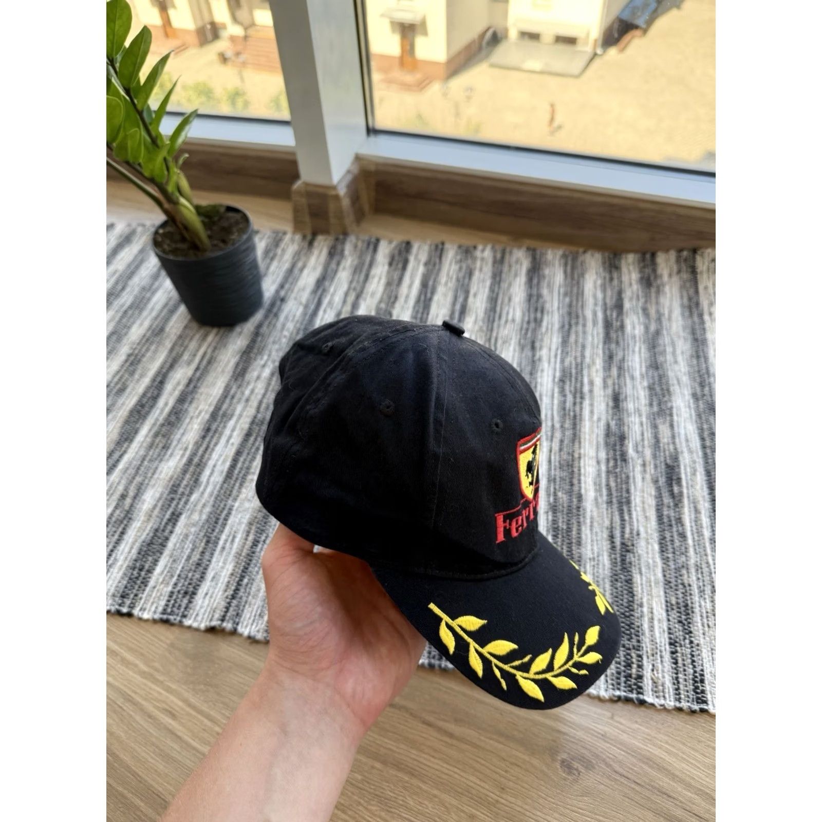 Ferrari VINTAGE Ferrari Racing Cap Snapback Hat Black One Size Men Size ONE SIZE - 4 Thumbnail