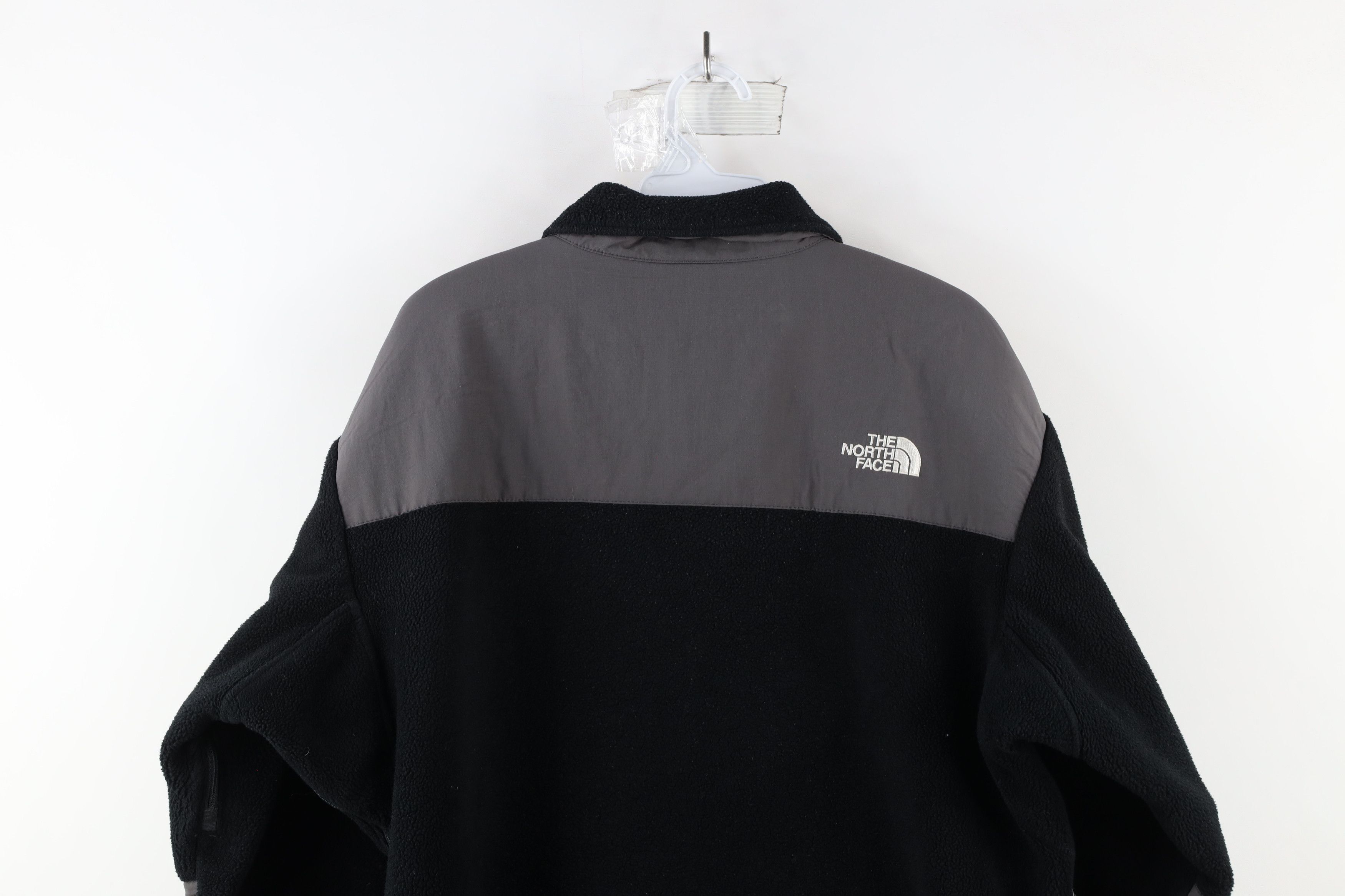 The North Face × Vintage Vintage 90s The North Face Denali Fleece Jacket Black Gray Size US M / EU 48-50 / 2 - 13 Thumbnail