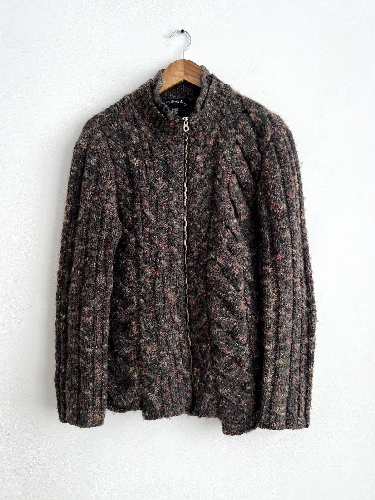 Y/Project 🔥Rare F/W03 Diesel StyleLab Chunky Melange Wool Zip Sweater Size US M / EU 48-50 / 2 - 1 Thumbnail