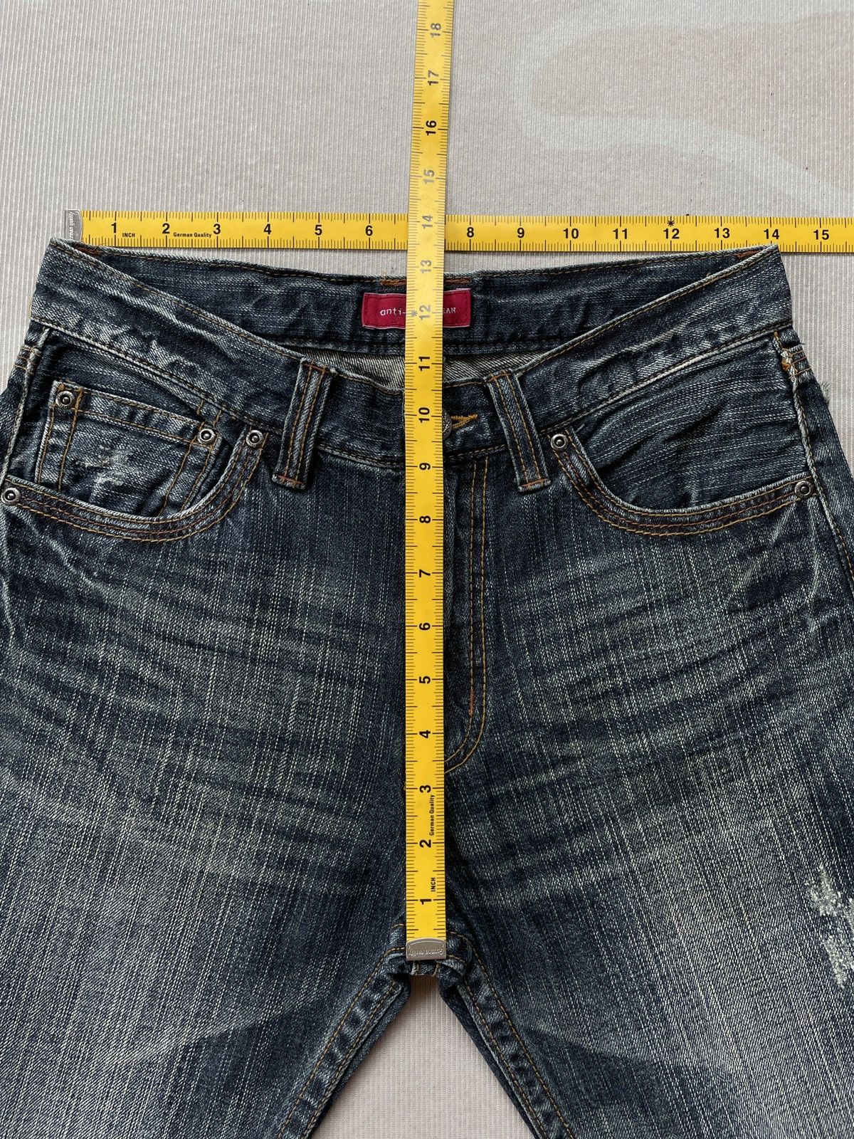 Japanese Brand Anti-Label Special Denim Embroidery Jeans (LG120) Size US 28 / EU 44 - 14 Thumbnail