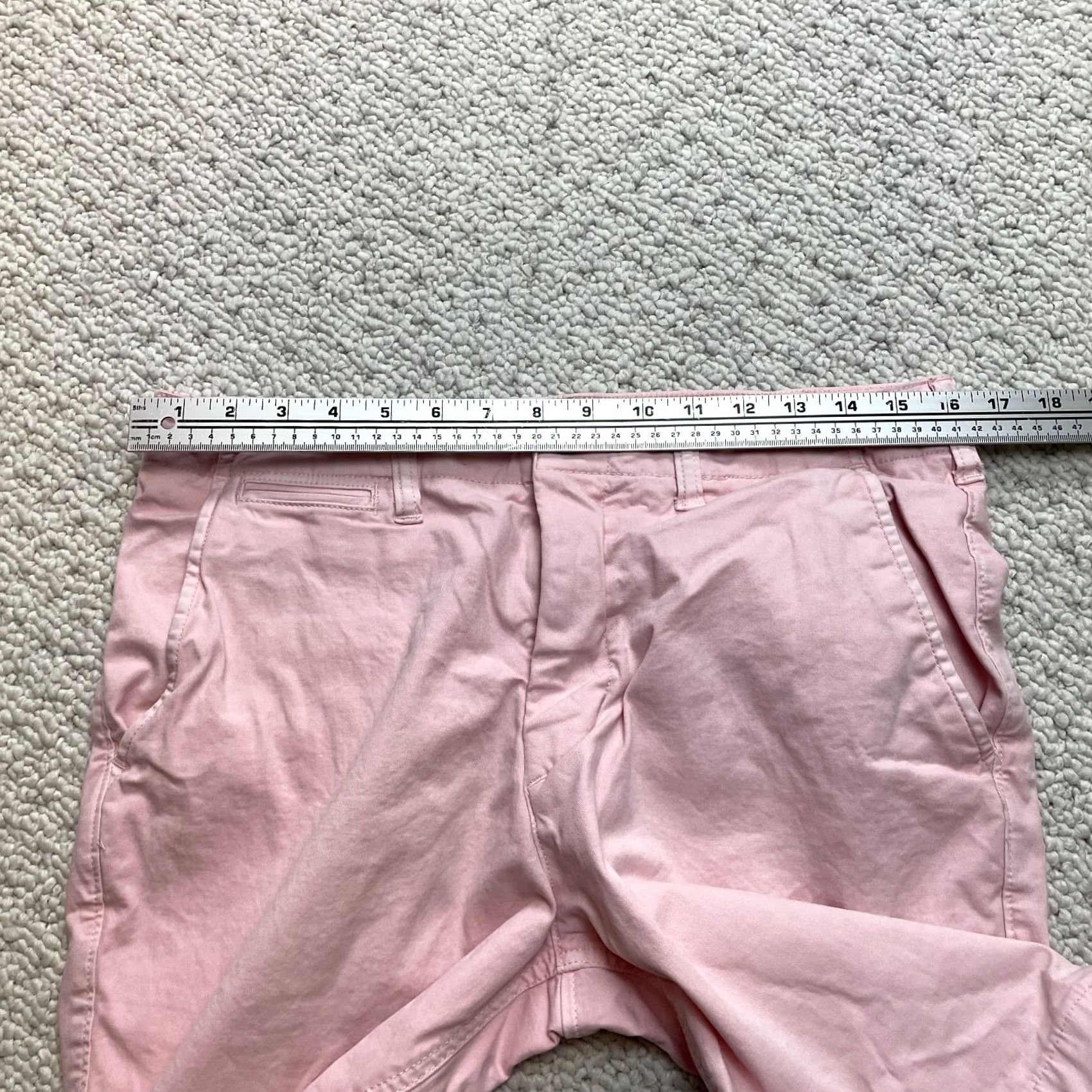American Eagle Outfitters American Eagle Next Level Flex Shorts Mens 32 Pink Chino Bermuda Classic Fit Size US 32 / EU 48 - 5 Thumbnail