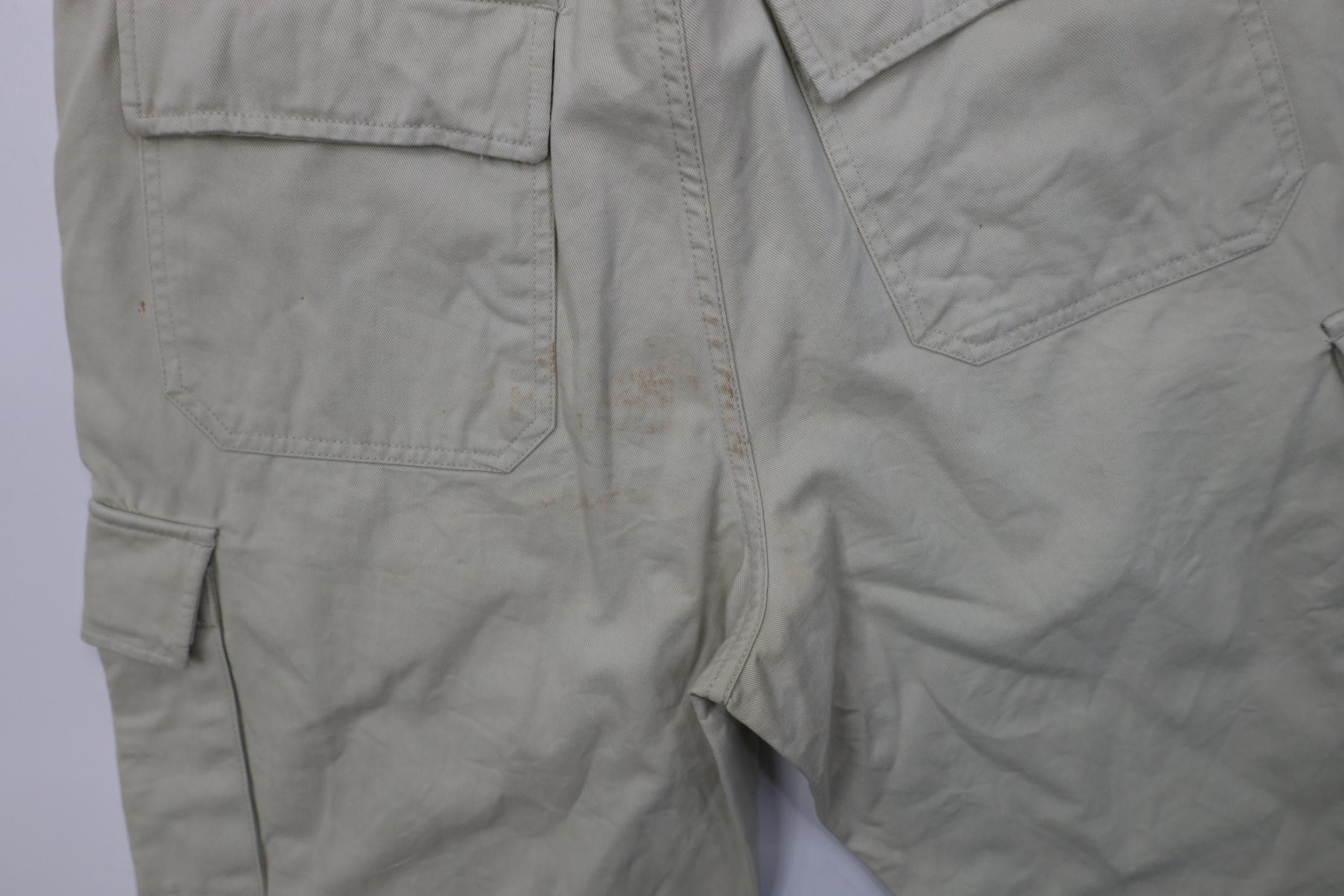 Gap Vintage 90s Y2K Gap Baggy Wide Leg Cargo Pants Stone Cotton Size US 32 / EU 48 - 13 Thumbnail