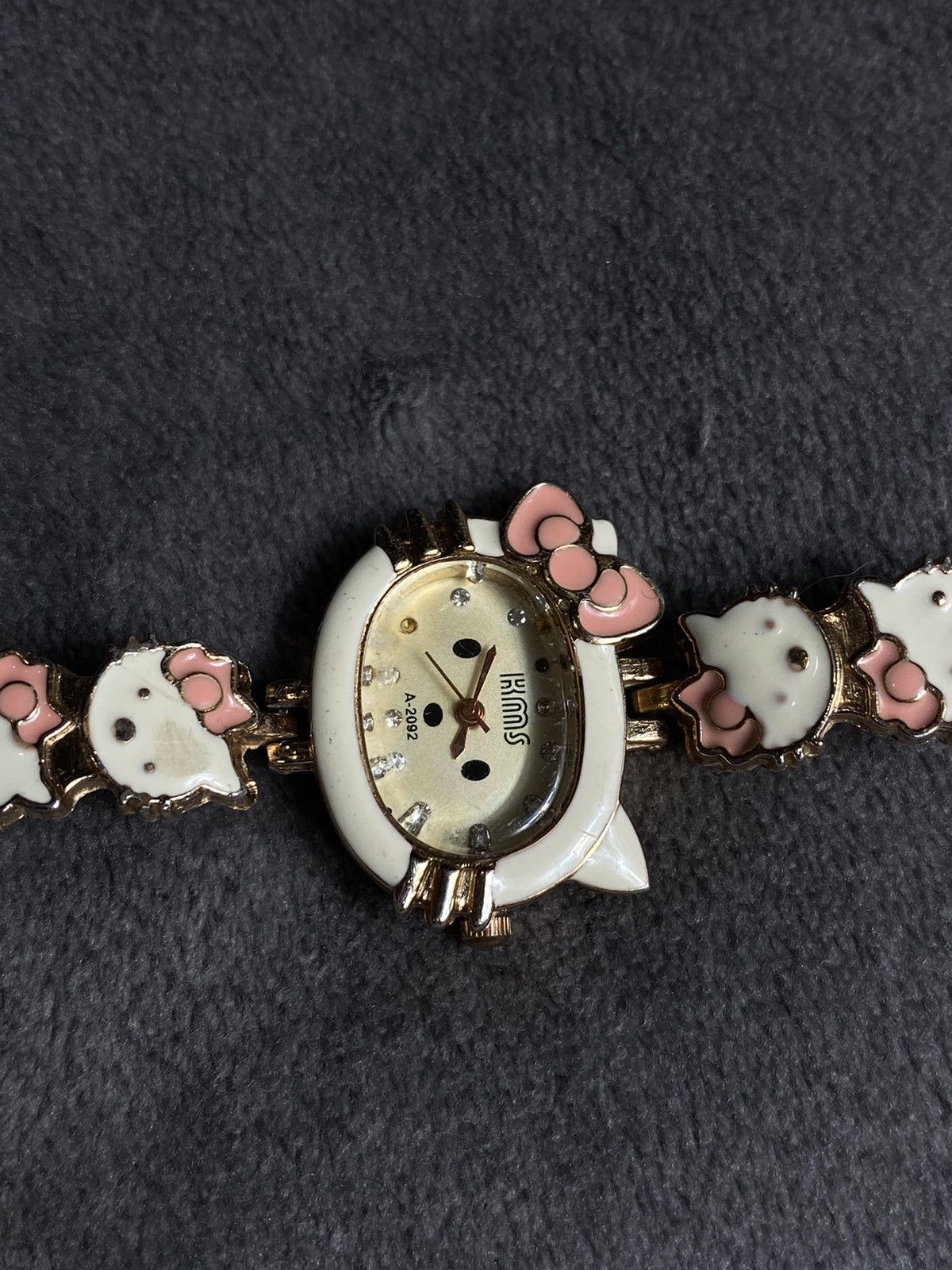 Jewelry Futuristic Vintage Japanese Style Hello Kitty Watch Work100% Size ONE SIZE - 4 Thumbnail