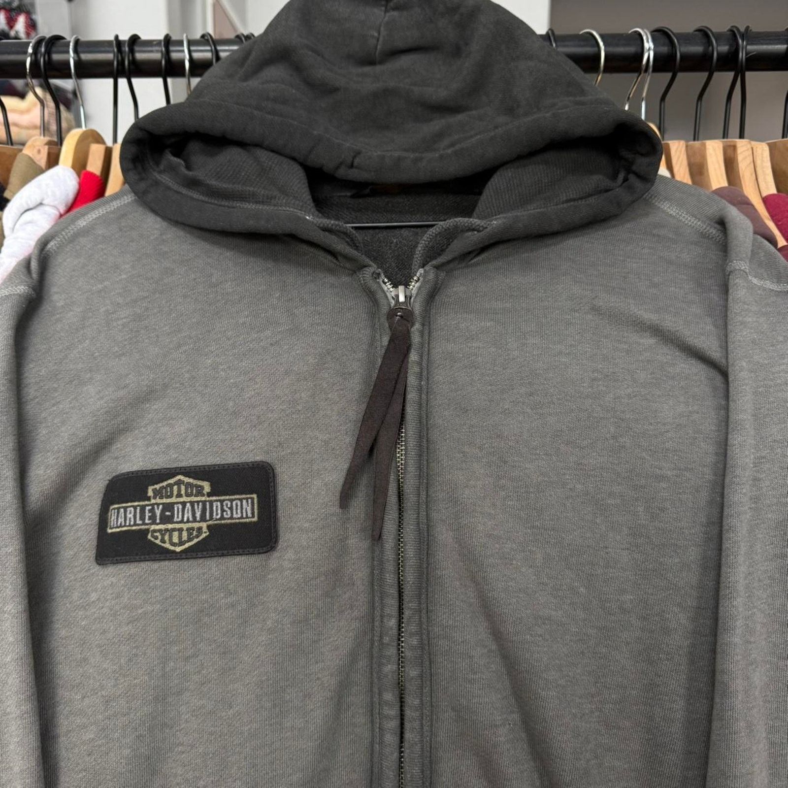 Harley Davidson Vintage Y2K Oversized Harley Davidson Supoer Faded Hoodie Size US XXL / EU 58 / 5 - 5 Thumbnail