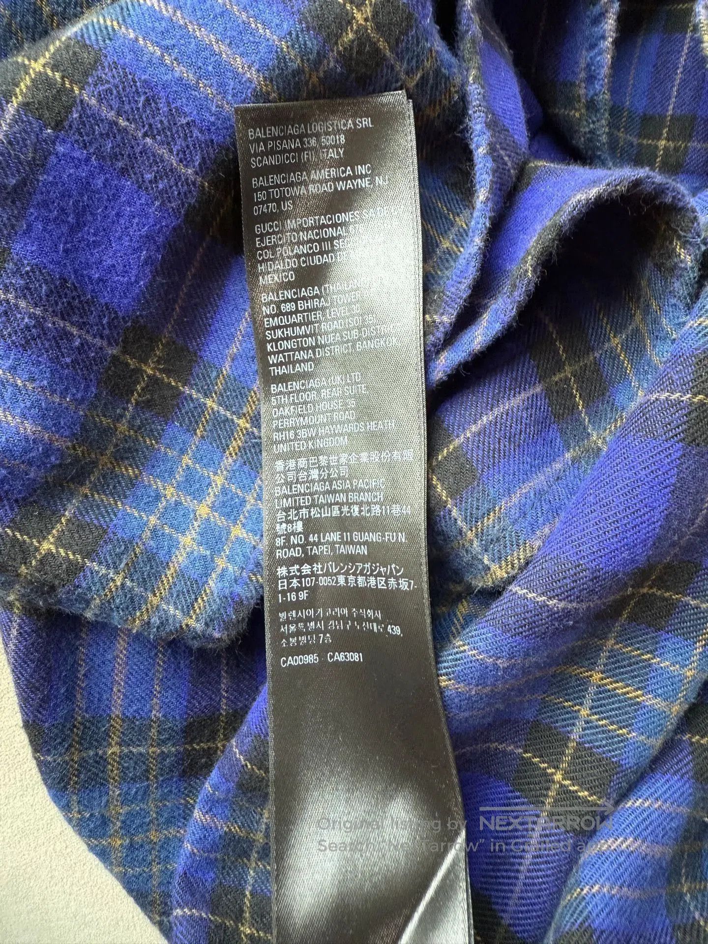 Balenciaga Balenciaga Batman Embroidery Plaid Shirt. Size US M / EU 48-50 / 2 - 4 Thumbnail