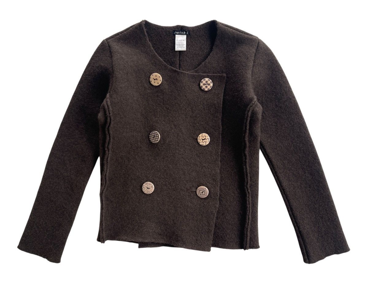 Y's Iwish Y's Bis Yohji Yamamoto Double Breasted Cropped Jacket Size XS / US 0-2 / IT 36-38 - 3 Thumbnail