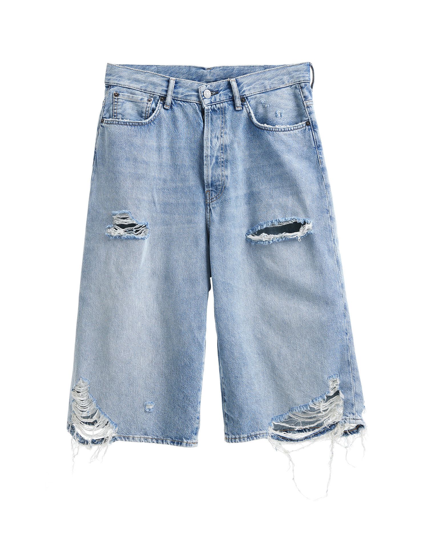 Acne Studios Acne Studios Ripped Denim Shorts Size US 32 / EU 48 - 1 Thumbnail