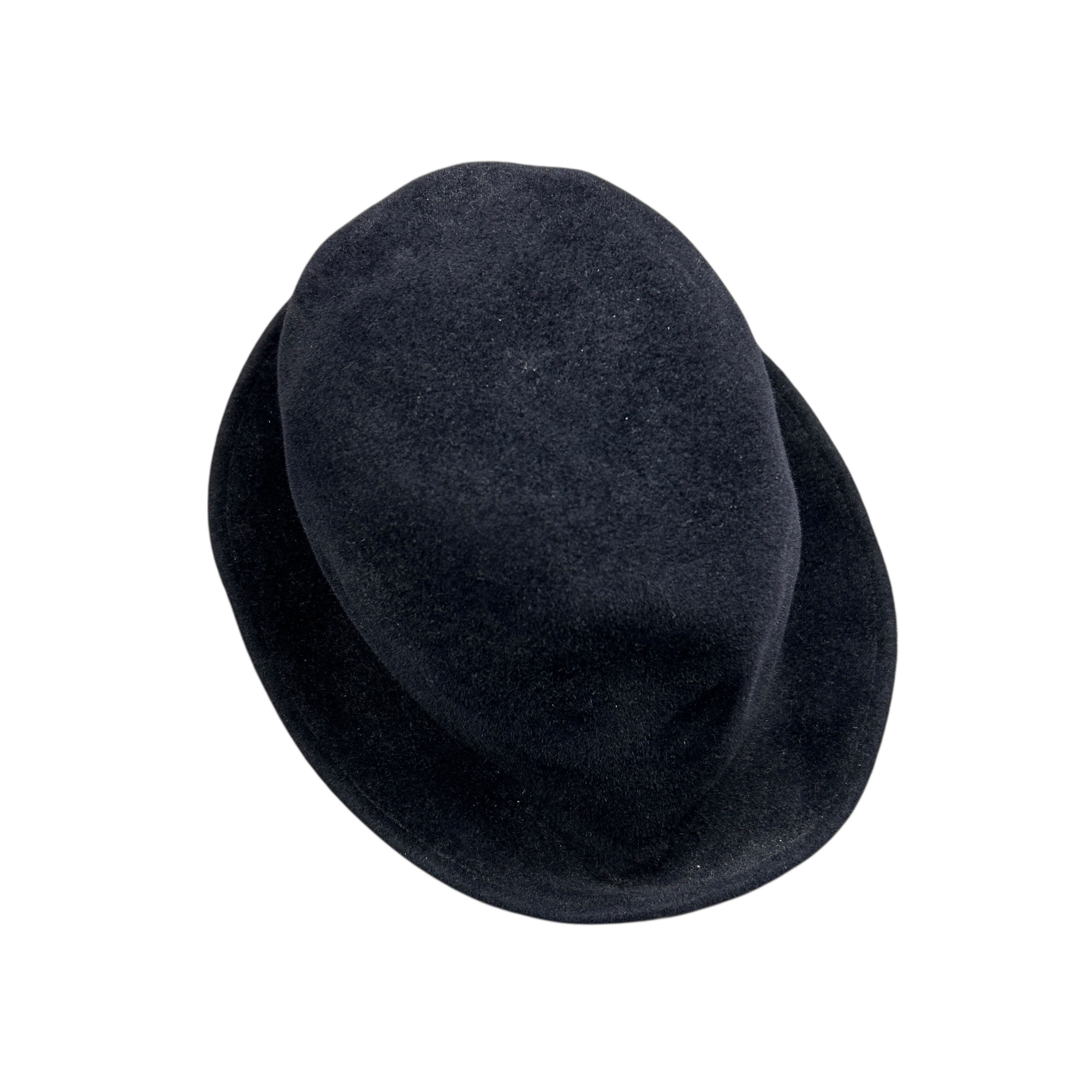 The Viridi-anne The Viridi Anne Navy Blue Rabbit Fur Felt Hair Hat Size 3 Size 38 - 4 Thumbnail