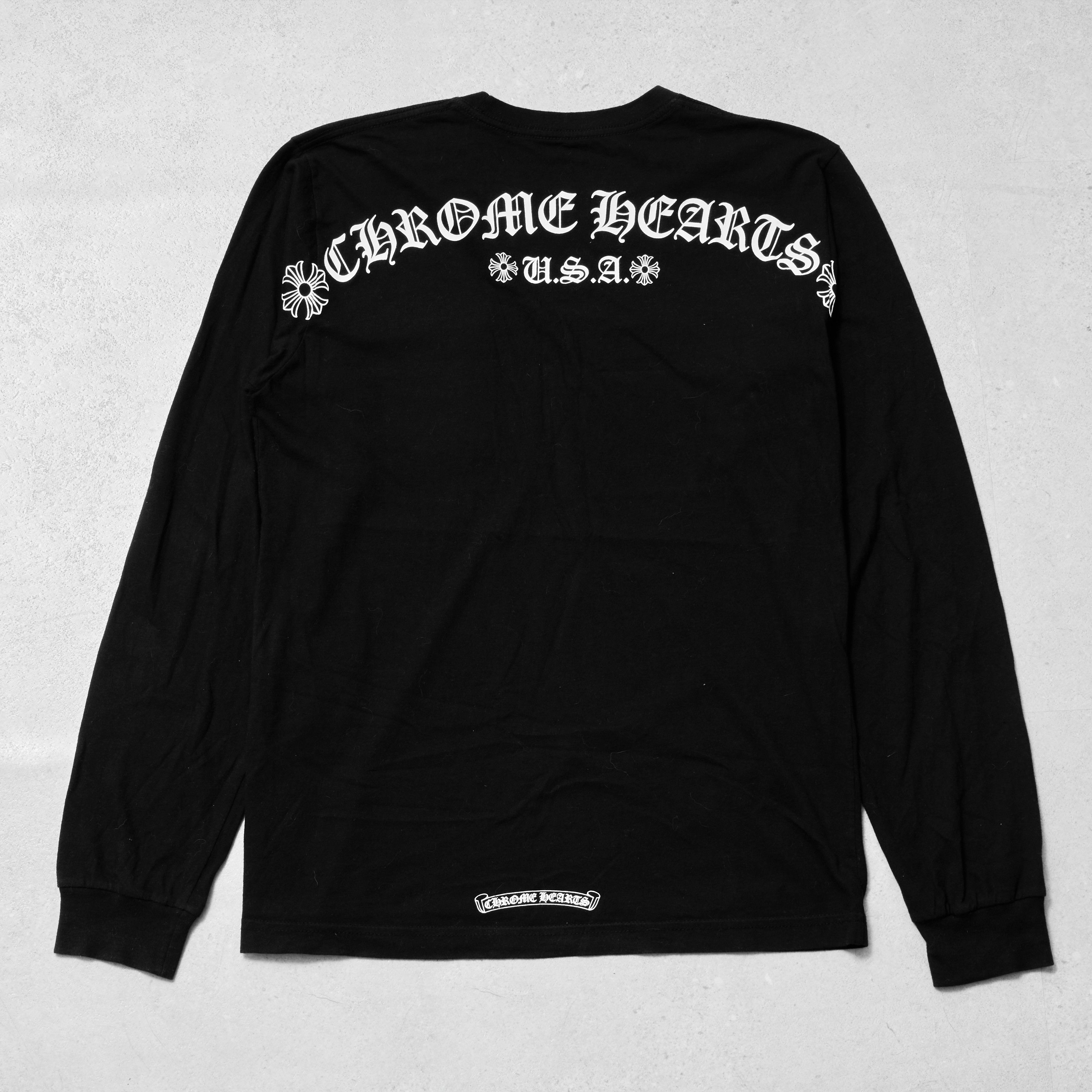 Chrome Hearts Chrome Hearts USA Flag Dagger Long Sleeve T