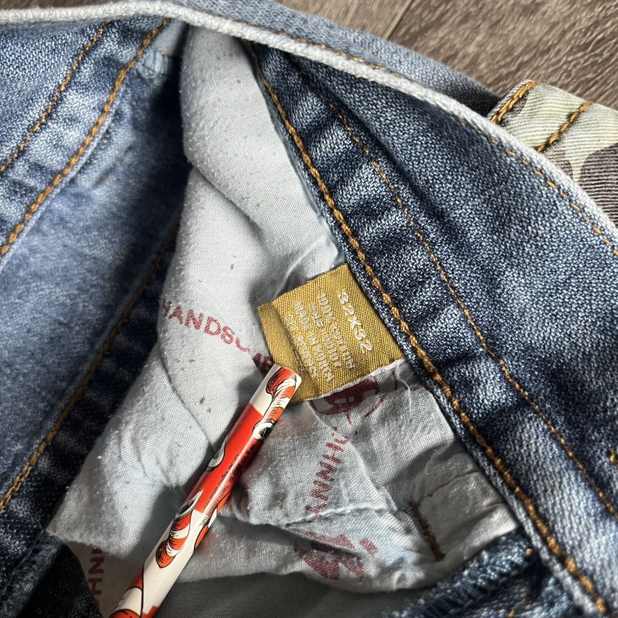 Vintage Vintage 2000s Johnny Handsome Light Washed Camo Denim Jeans Size US 30 / EU 46 - 9 Thumbnail