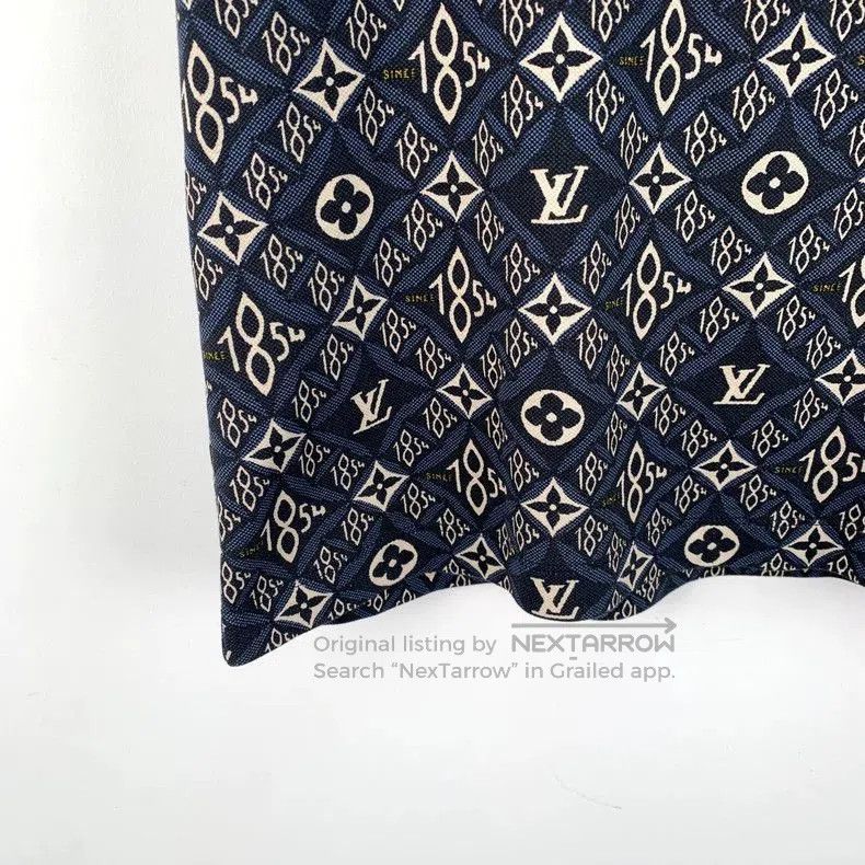 Louis Vuitton Louis Vuitton Blue Logo Monogram Cotton T. Size US XS / EU 42 / 0 - 4 Thumbnail