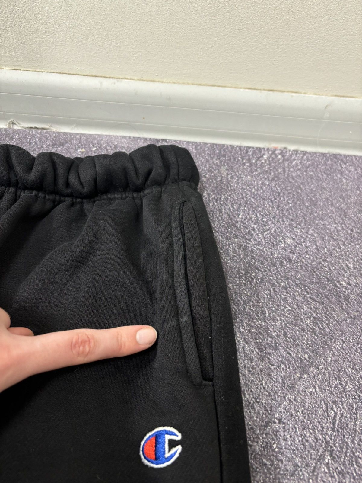 Champion Champion X Travis Scott Astroworld Hype Black Sweatpants Size US 30 / EU 46 - 6 Thumbnail