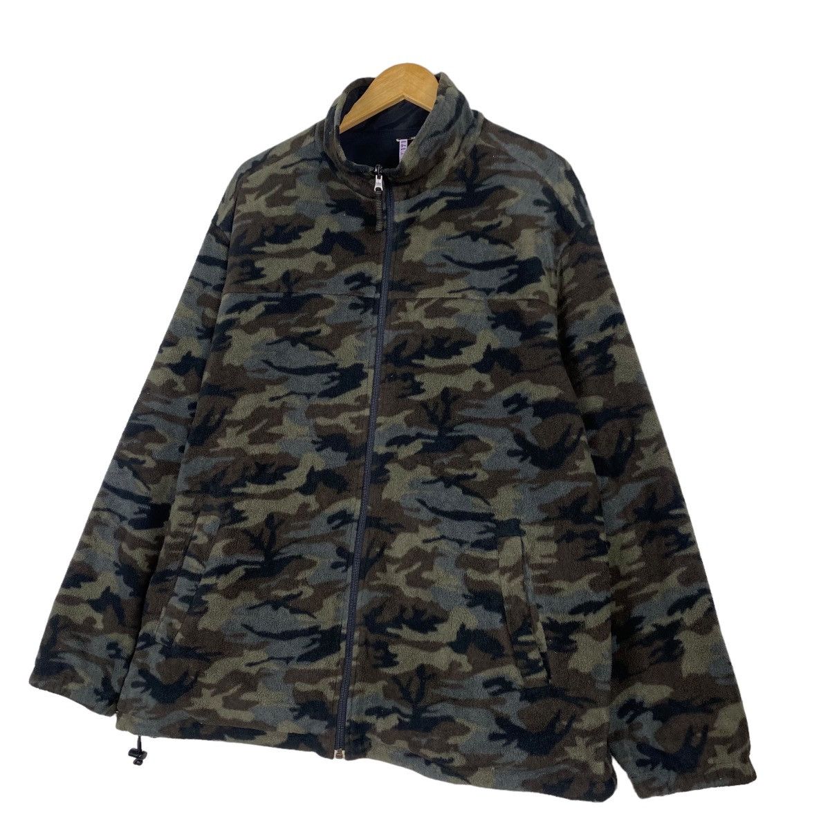 Japanese Brand × Uniqlo Uniqlo camouflage fleece zipper jacket Size US L / EU 52-54 / 3 - 2 Thumbnail