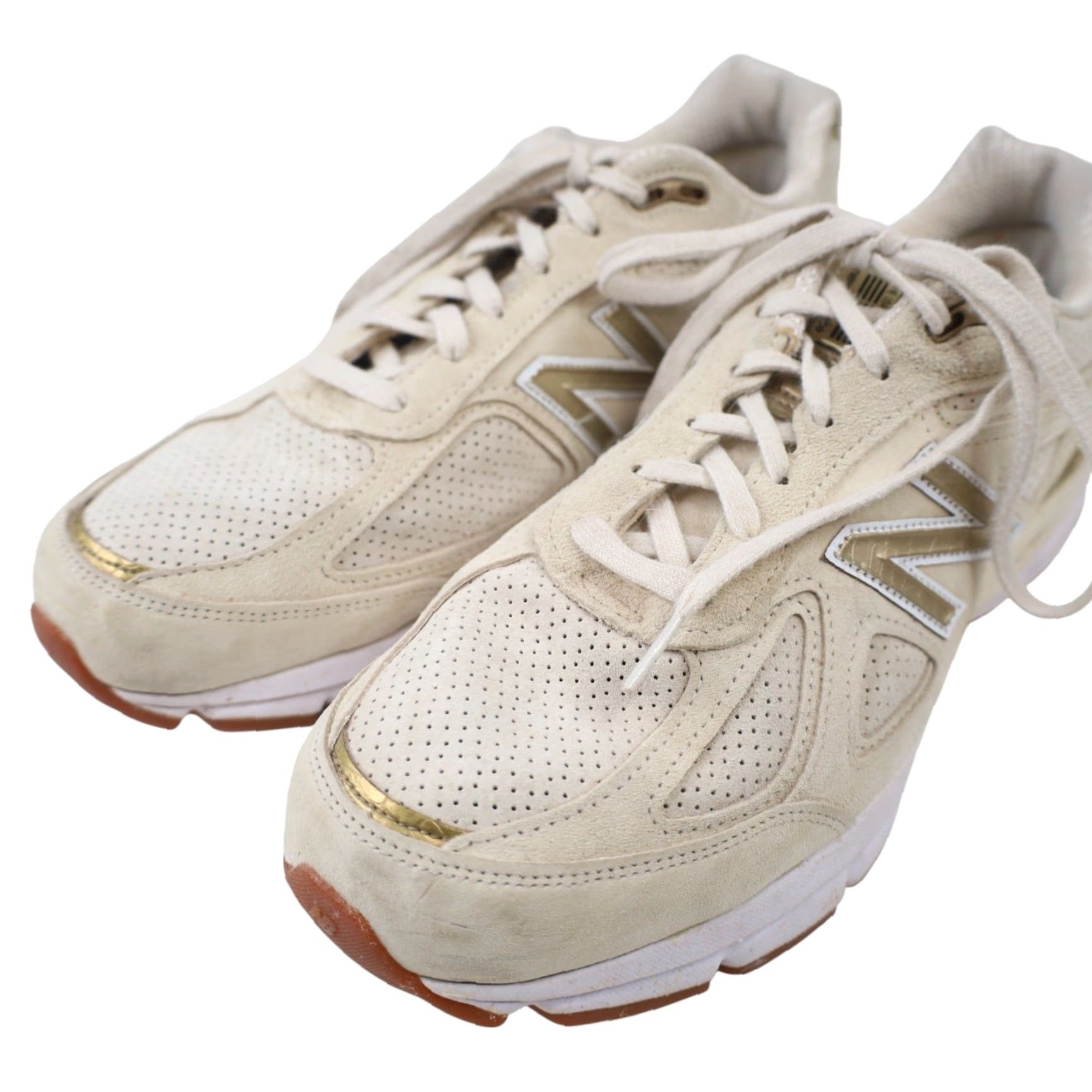 New Balance New Balance Sneakers 990v4 Angora Cream Gold Mens 12 Size US 12 / EU 45 - 3 Thumbnail