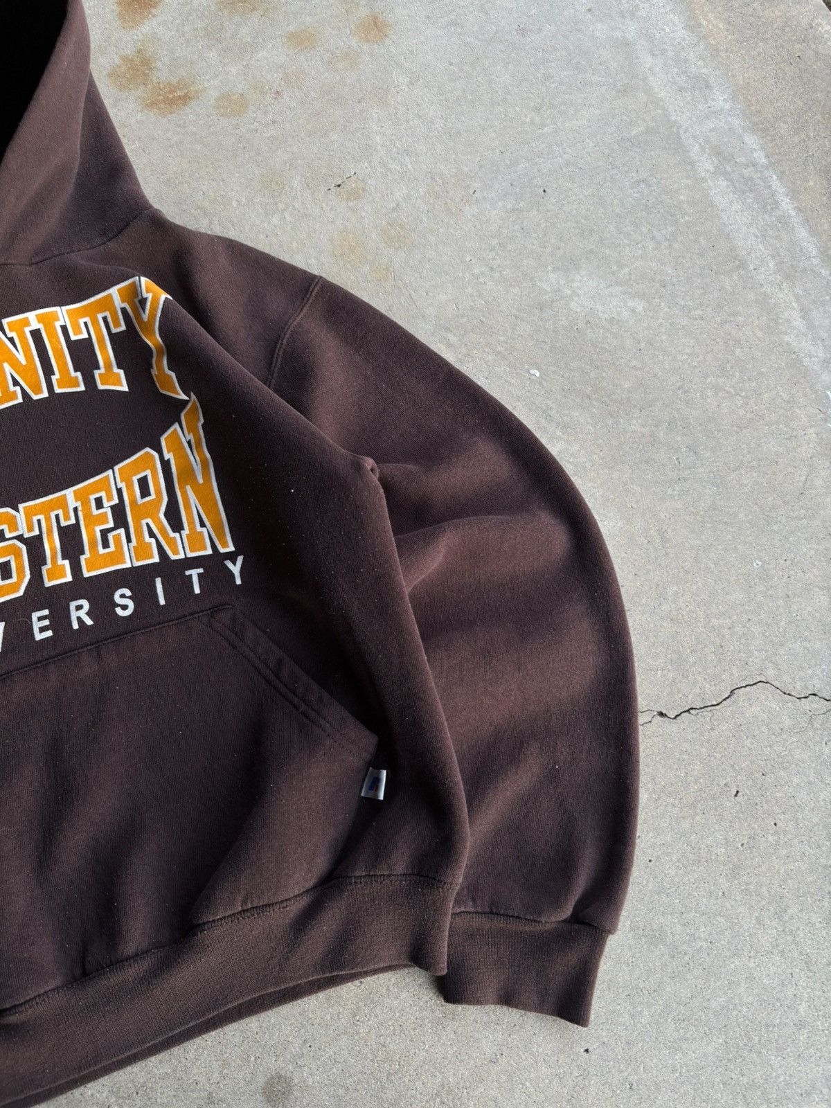 Russell Athletic Vintage 90s Trinity Western University Mocha Brown Hoodie Size US S / EU 44-46 / 1 - 4 Thumbnail