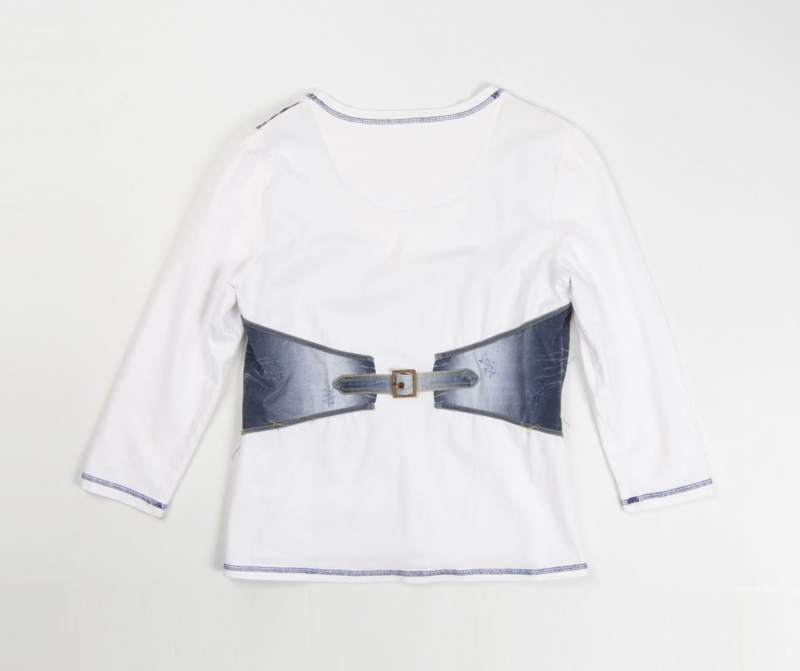 Karen Millen Karen Millen Y2K Vest Printed 3/4 Sleeve Top Size M / US 6-8 / IT 42-44 - 10 Thumbnail