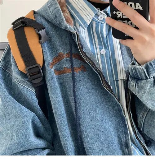 Japanese Brand Vintage harajuku style denim jacket Size US L / EU 52-54 / 3 - 4 Thumbnail