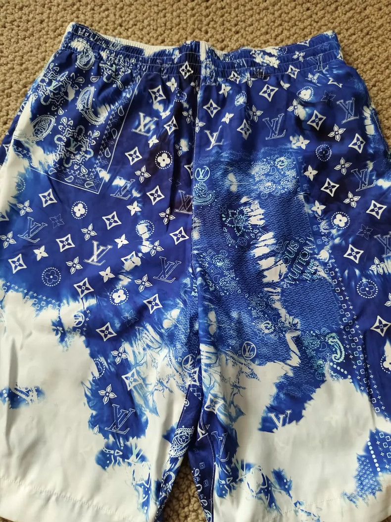 Louis Vuitton Louis Vuitton size xs Blue and white tie-dyed shorts Size US 28 / EU 44 - 2 Thumbnail