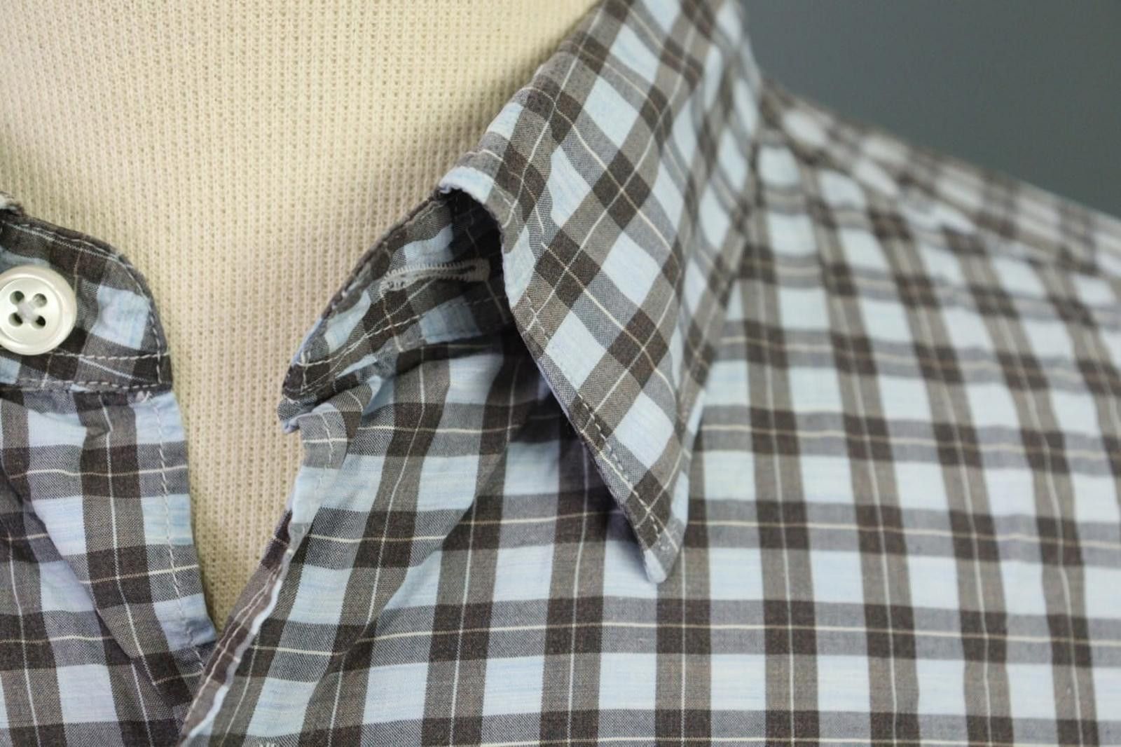 Ermenegildo Zegna Ermenegildo Zegna Multi Plaid Button Down Shirt Size L Size US L / EU 52-54 / 3 - 6 Thumbnail