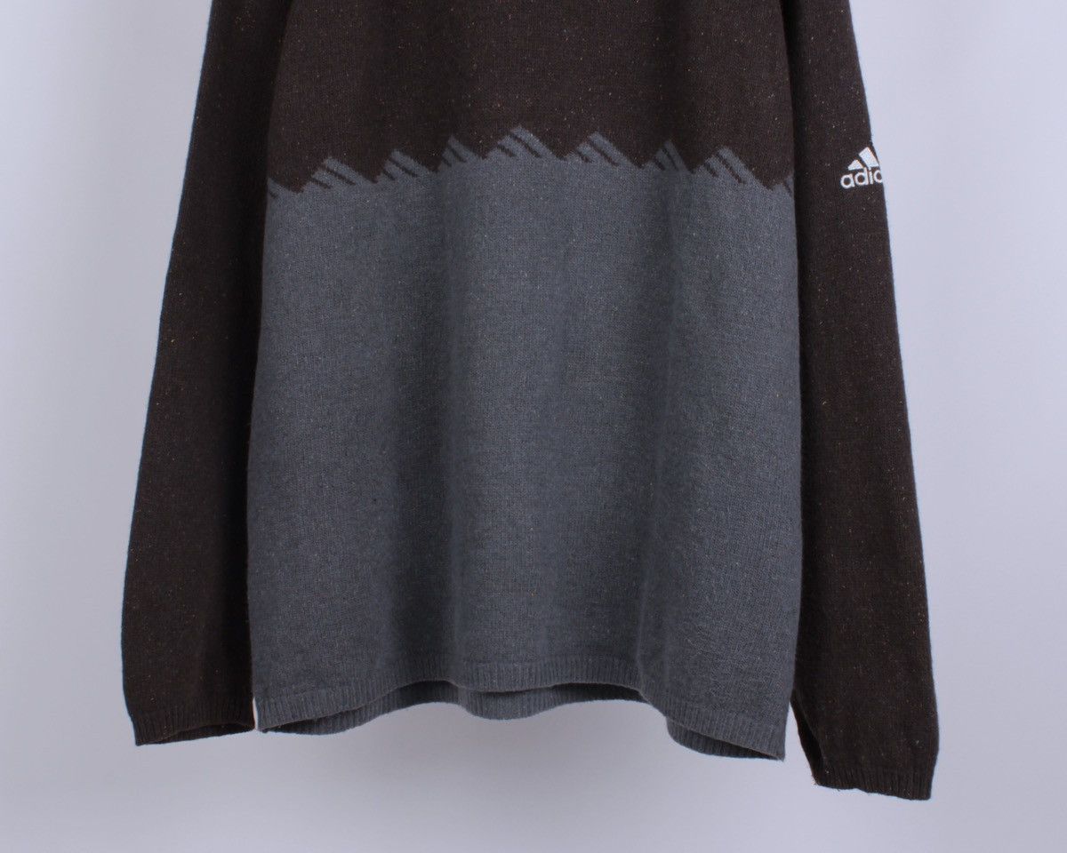 Adidas × Vintage ADIDAS Vintage Wool Blend Multi Logo Turtle Neck Sweater Size US XL / EU 56 / 4 - 4 Thumbnail