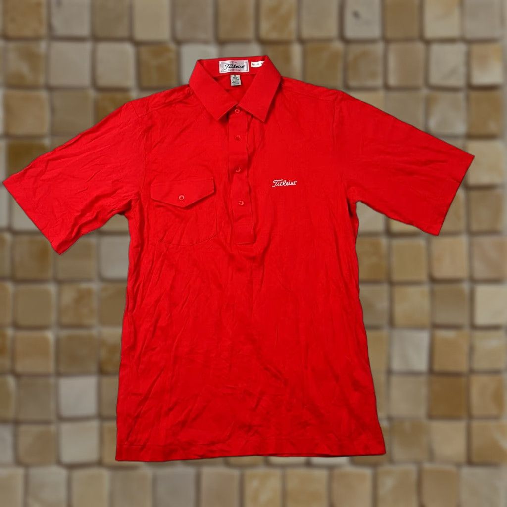 Titleist VINTAGE Titleist Golf Men's Small Red Collared Short Sleeve Athletic Polo Shirt Size US S / EU 44-46 / 1 - 1 Thumbnail