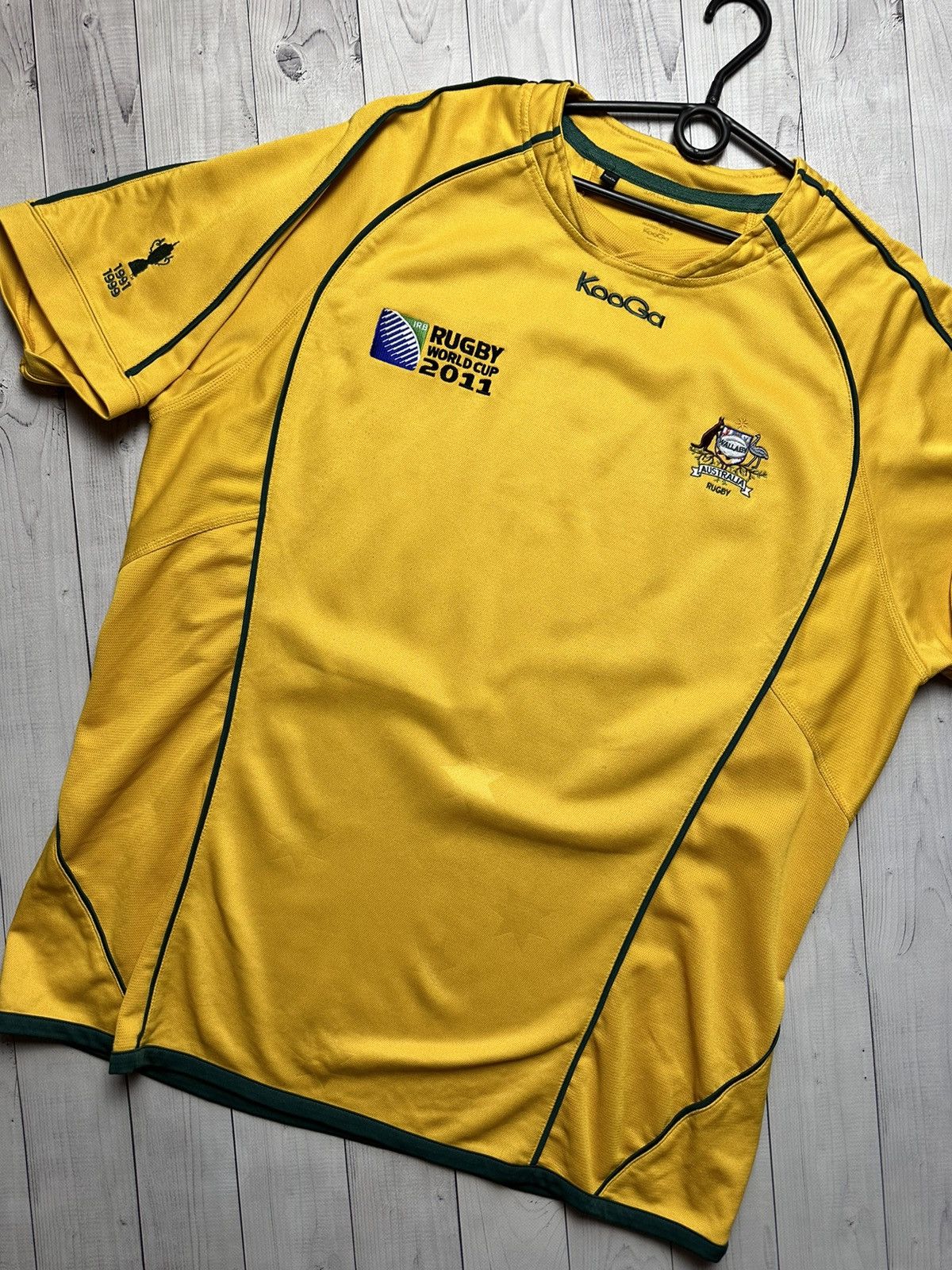 Vintage Vintage Australia rugby jersey size XXL yellow Size US XXL / EU 58 / 5 - 2 Thumbnail