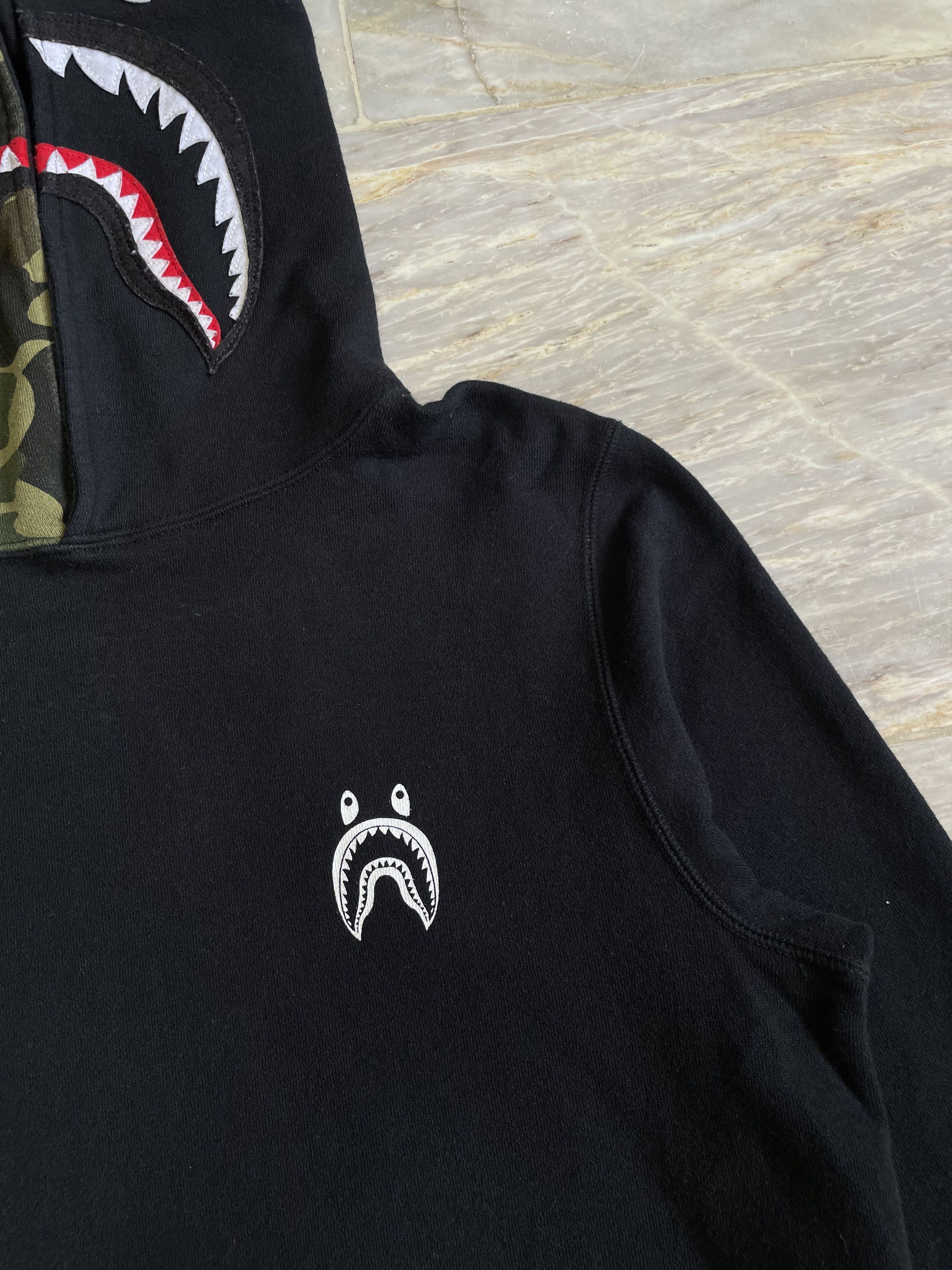 Bape Shark Half Camo Pullover Hoodie