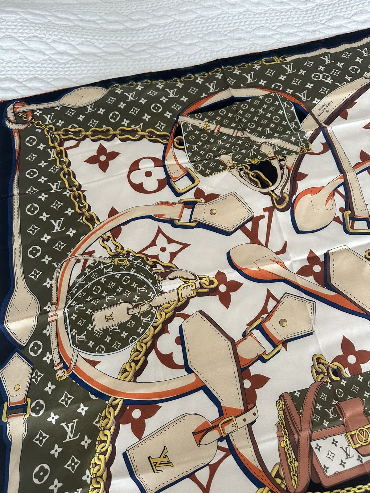 Louis Vuitton Silk scarf Louis Vuitton Size ONE SIZE - 4 Thumbnail